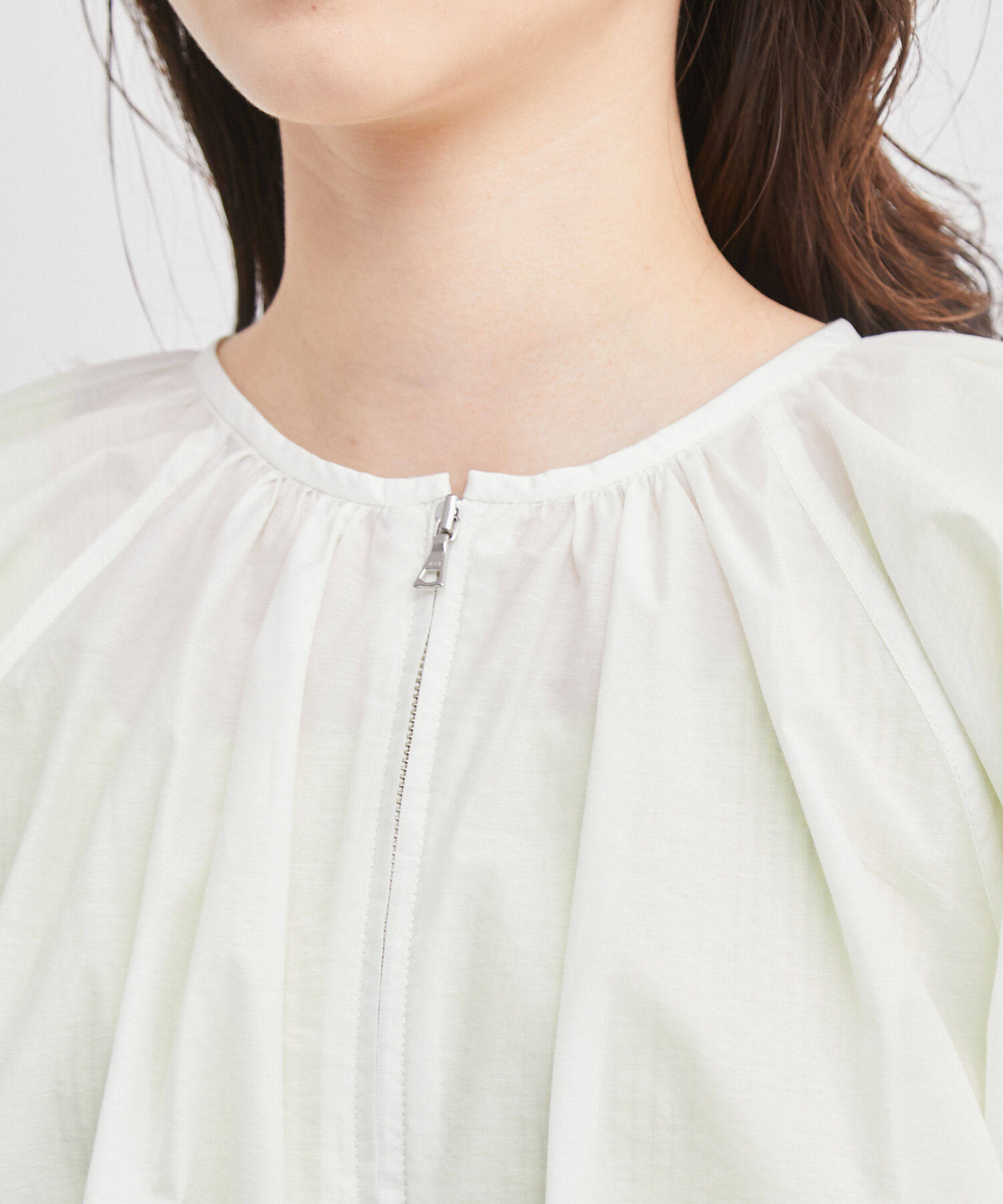 ROPE「コットンタフタギャザーブルゾン」|ブルゾン・スタジャン|