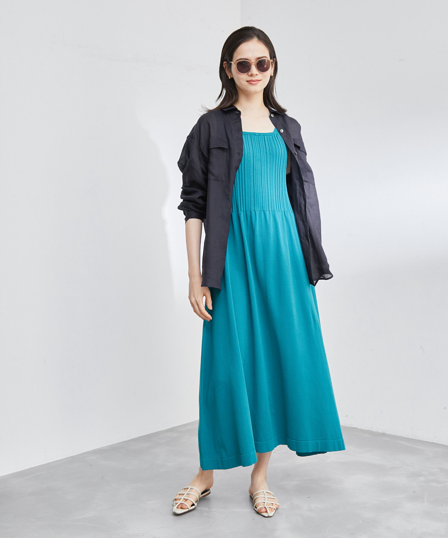 ROPE「【洗える】ラミーフラップポケットシアーシャツ/一部カラーセットアップ対応」|シャツ・ブラウス|