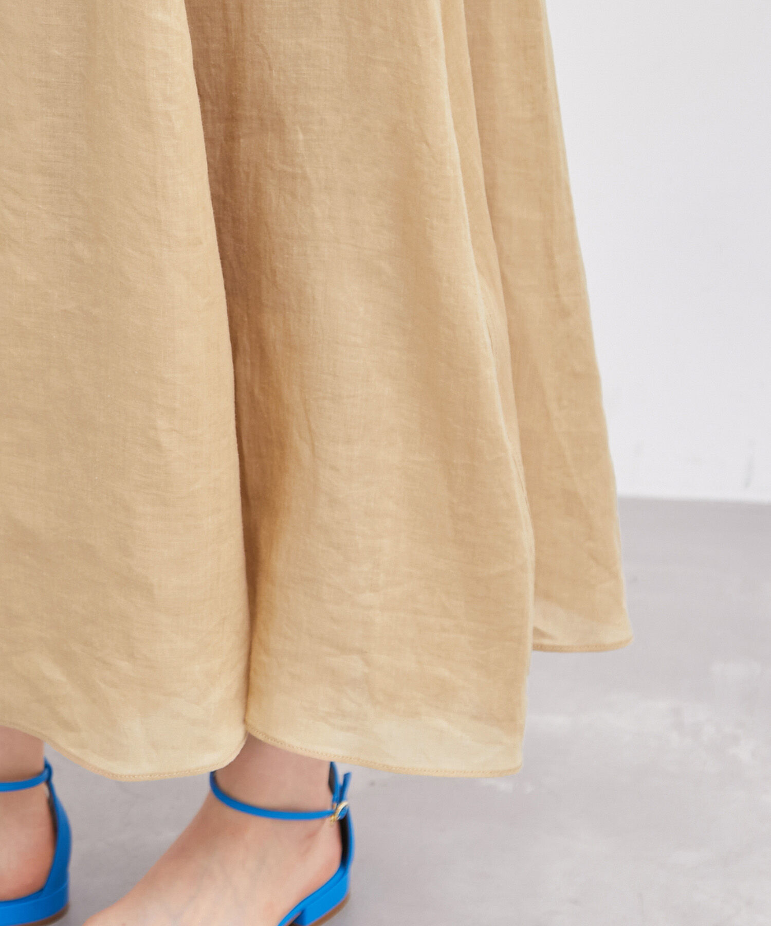 ROPE「【雑誌掲載】【洗える】ラミーサーキュラースカート/セットアップ対応」|スカート|