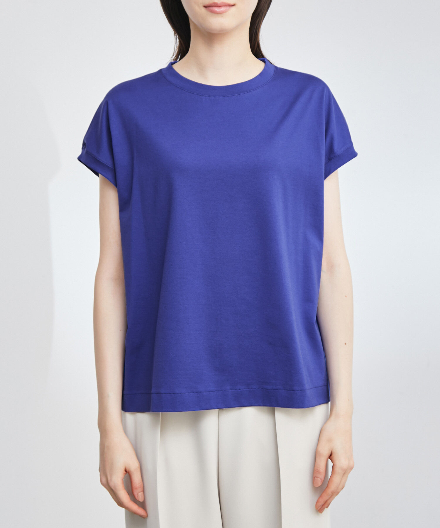 ROPE「【新色追加】【洗える】アームレットキャップスリーブTシャツ」|Tシャツ・カットソー|