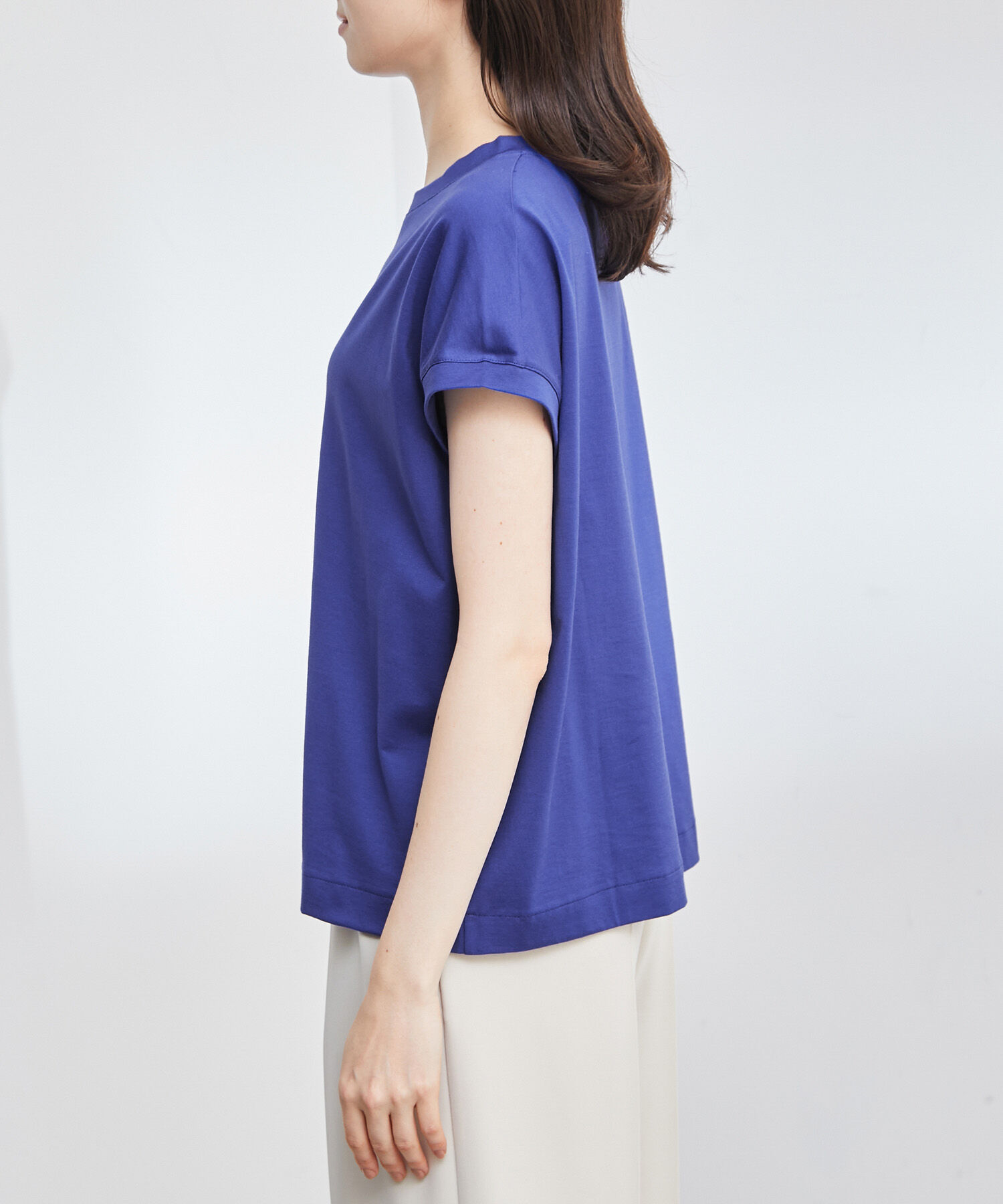 ROPE「【新色追加】【洗える】アームレットキャップスリーブTシャツ」|Tシャツ・カットソー|