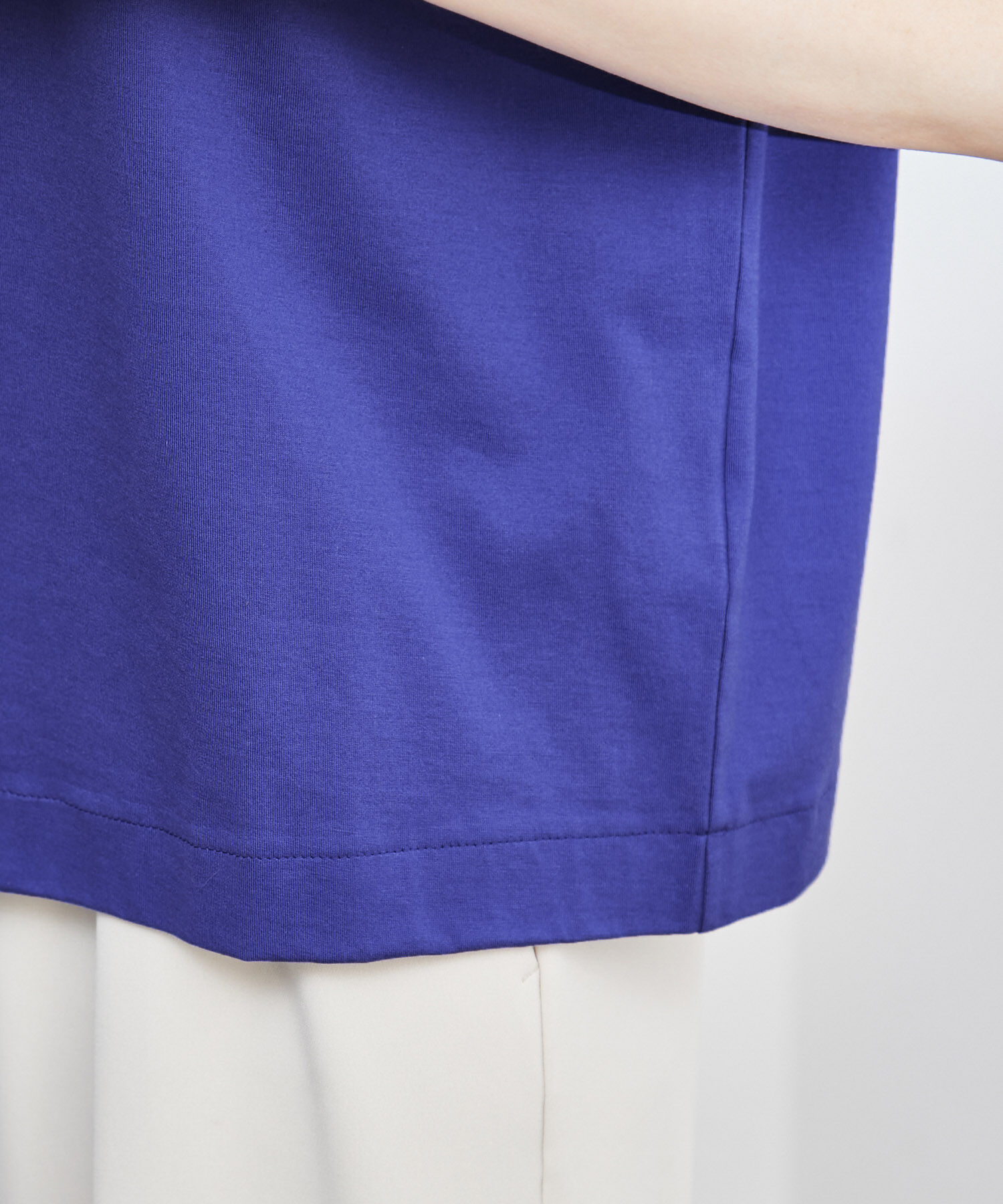 ROPE「【新色追加】【洗える】アームレットキャップスリーブTシャツ」|Tシャツ・カットソー|