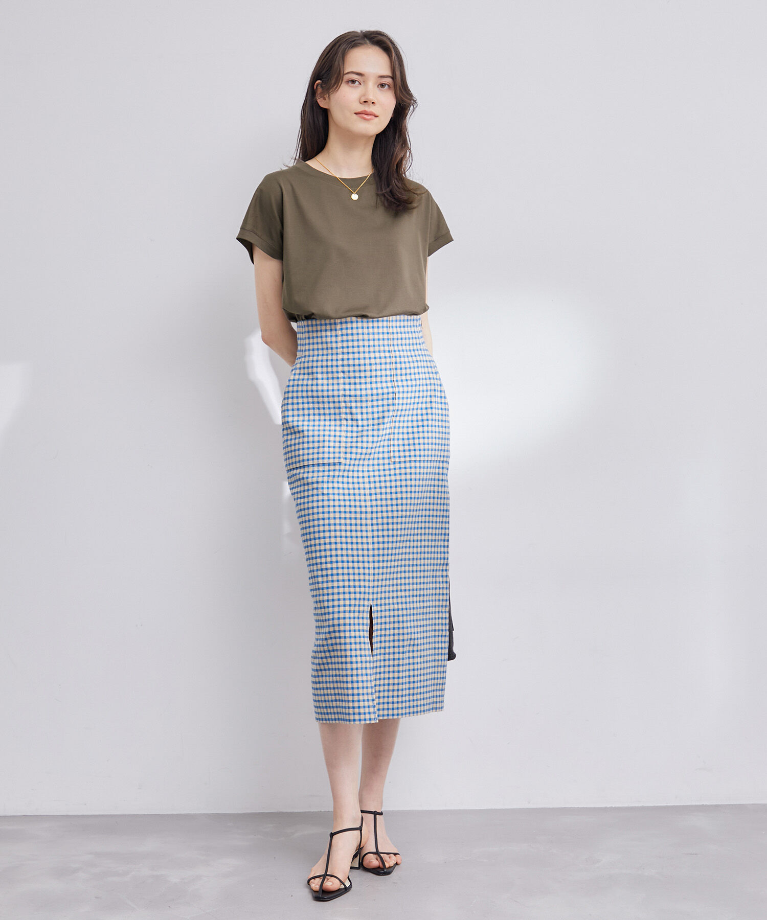 ROPE「【新色追加】【洗える】アームレットキャップスリーブTシャツ」|Tシャツ・カットソー|