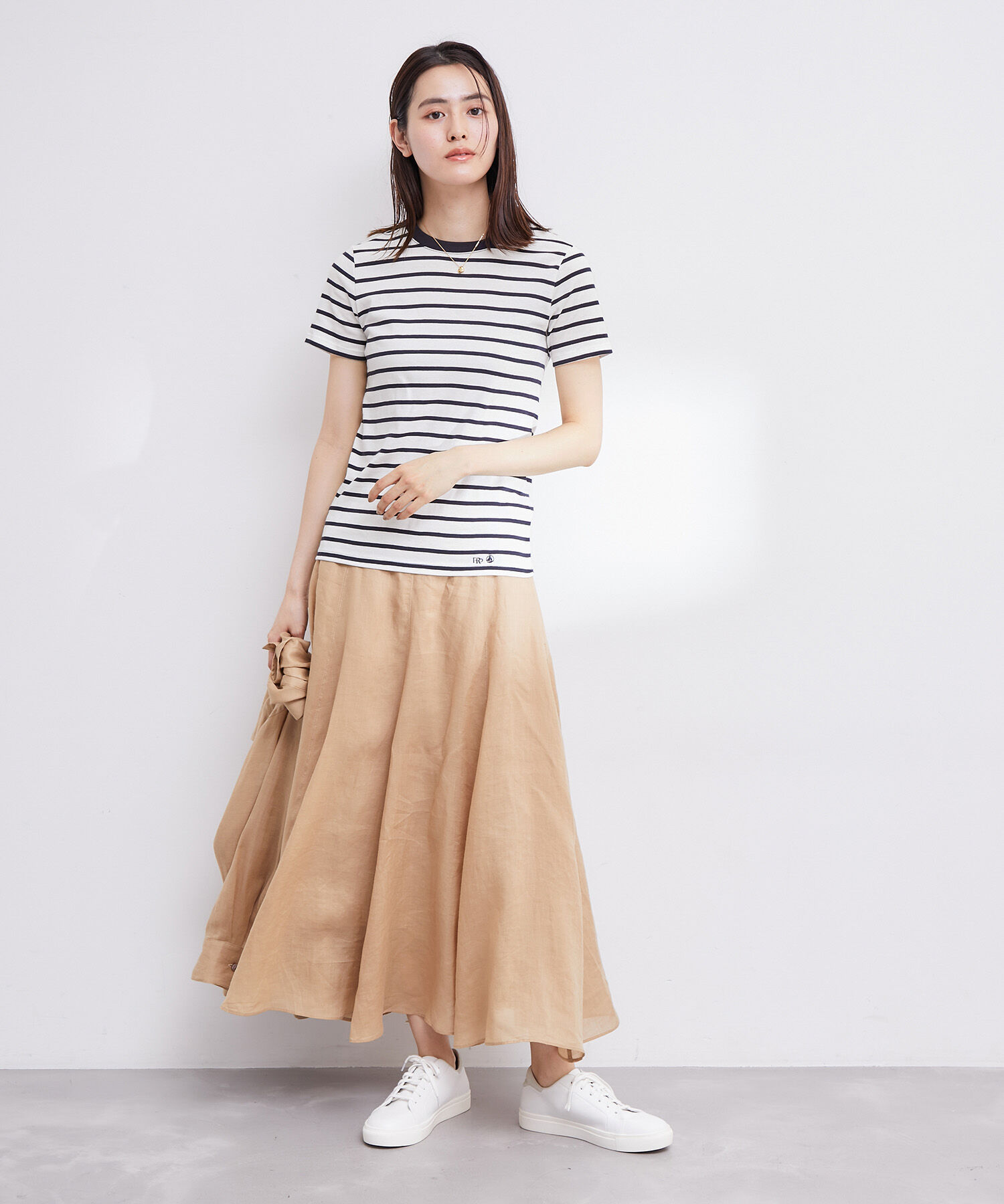 ROPE「【PETIT BATEAU（プチバトー）&times;ROPE'】ラウンドネックTEE」|Tシャツ・カットソー|