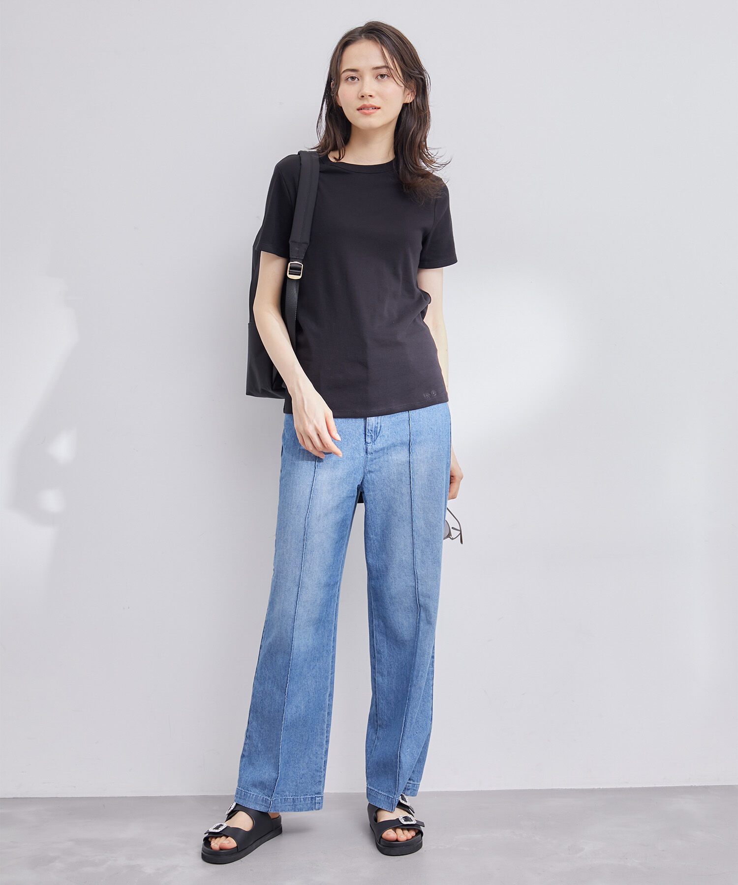 ROPE「【PETIT BATEAU（プチバトー）&times;ROPE'】ラウンドネックTEE」|Tシャツ・カットソー|