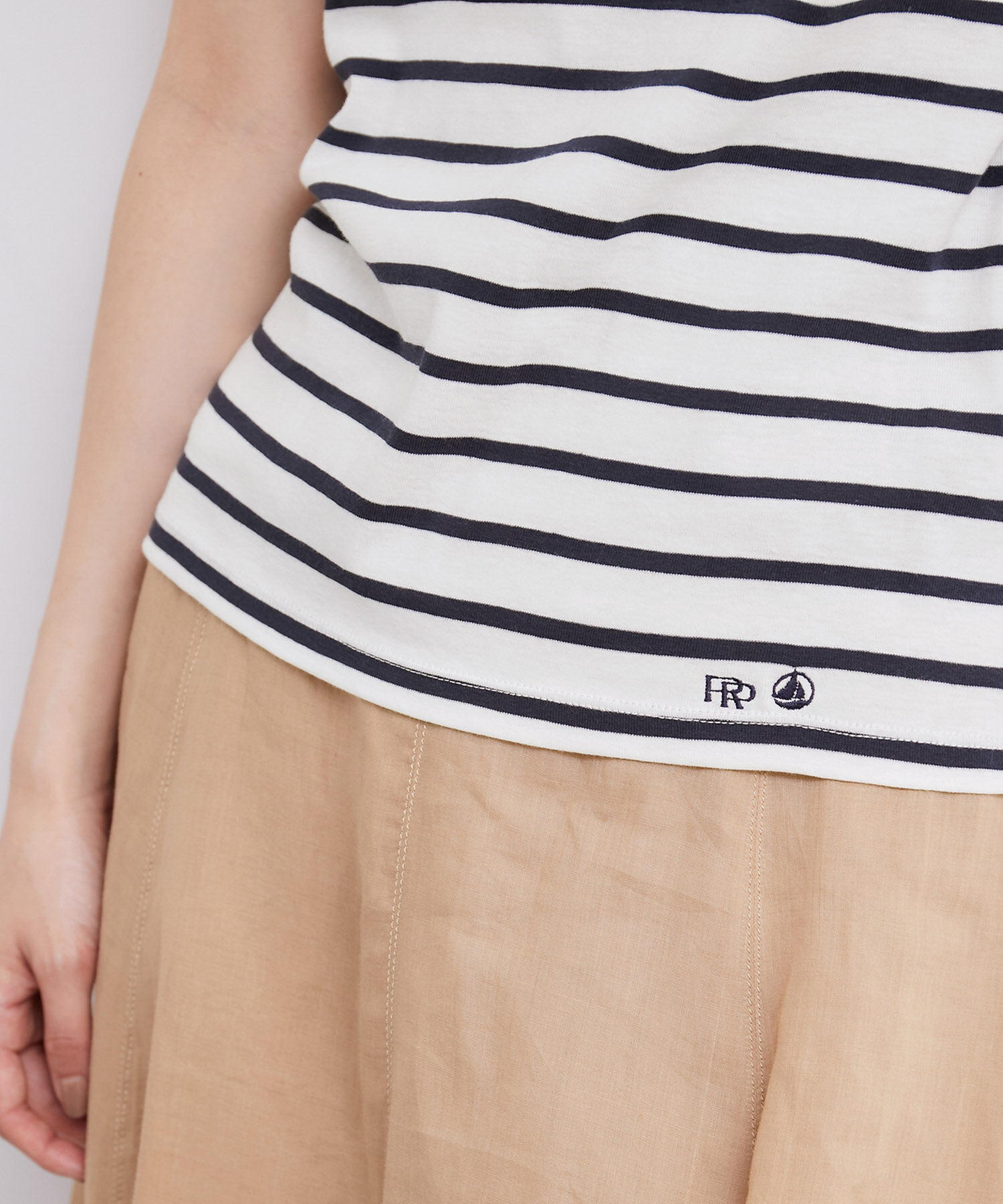ROPE「【PETIT BATEAU（プチバトー）&times;ROPE'】ラウンドネックTEE」|Tシャツ・カットソー|