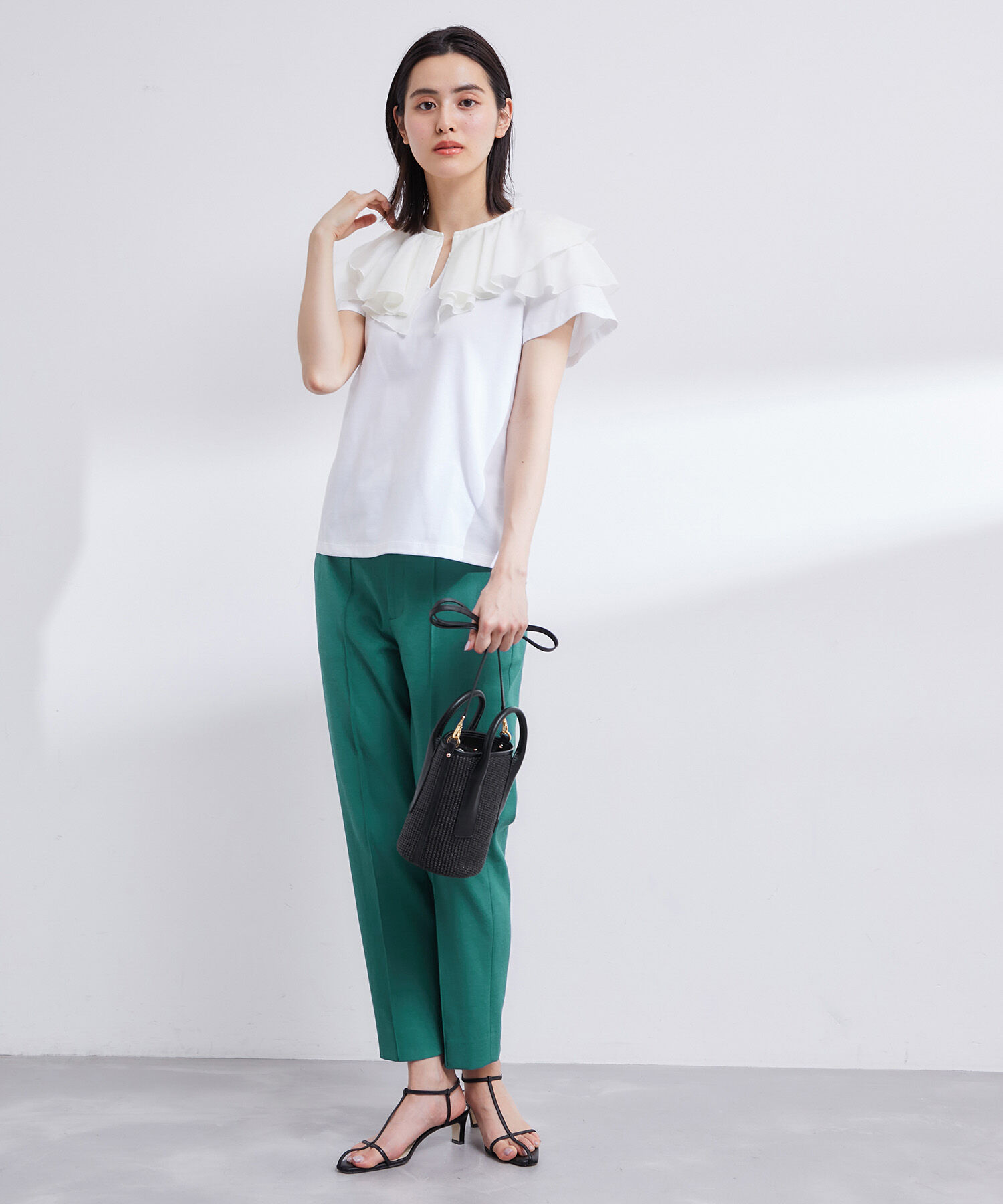 ROPE「【洗える】スリムシルエットシガレットパンツ」|その他|