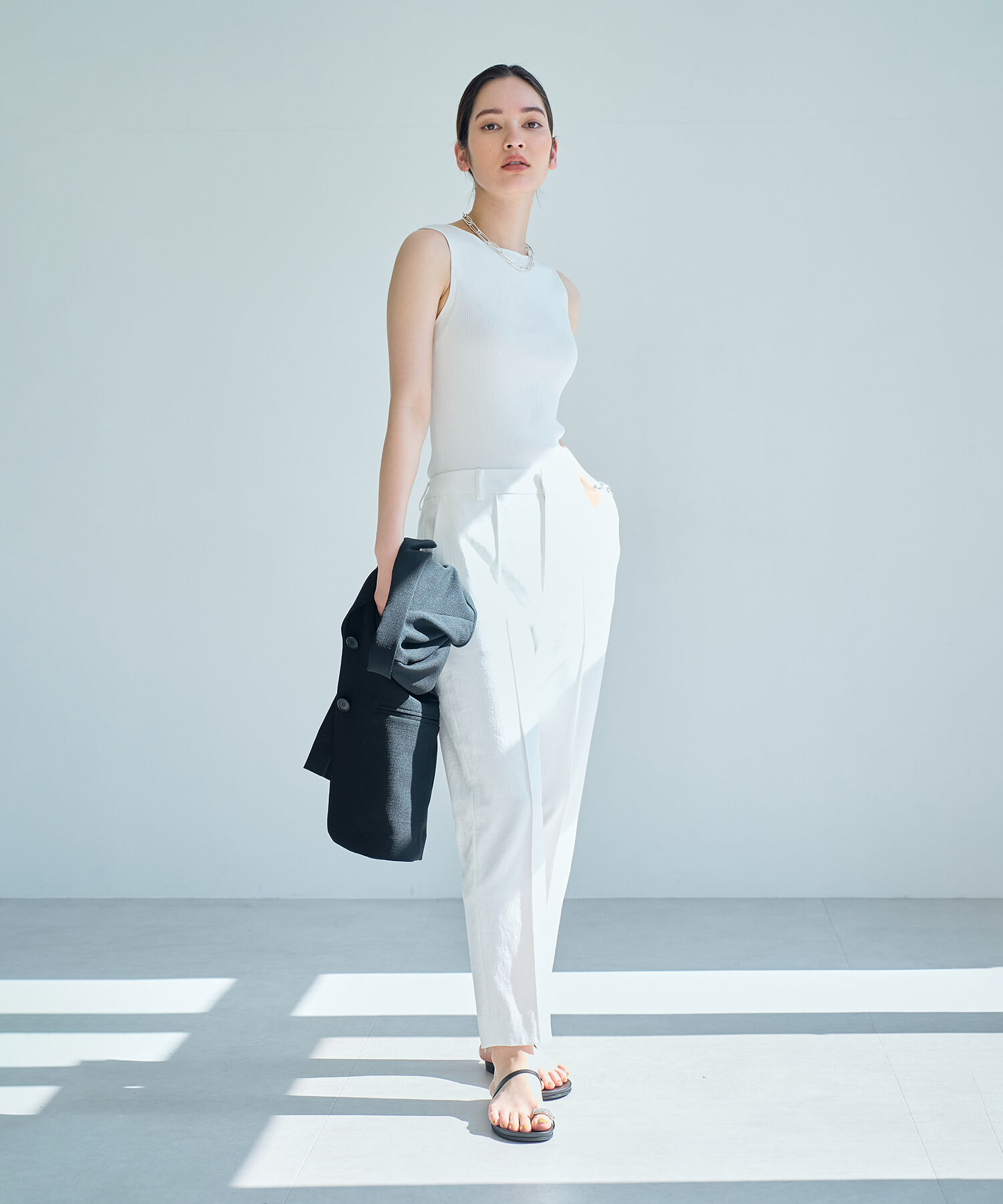 ROPE「【洗える】スリムシルエットシガレットパンツ」|その他|