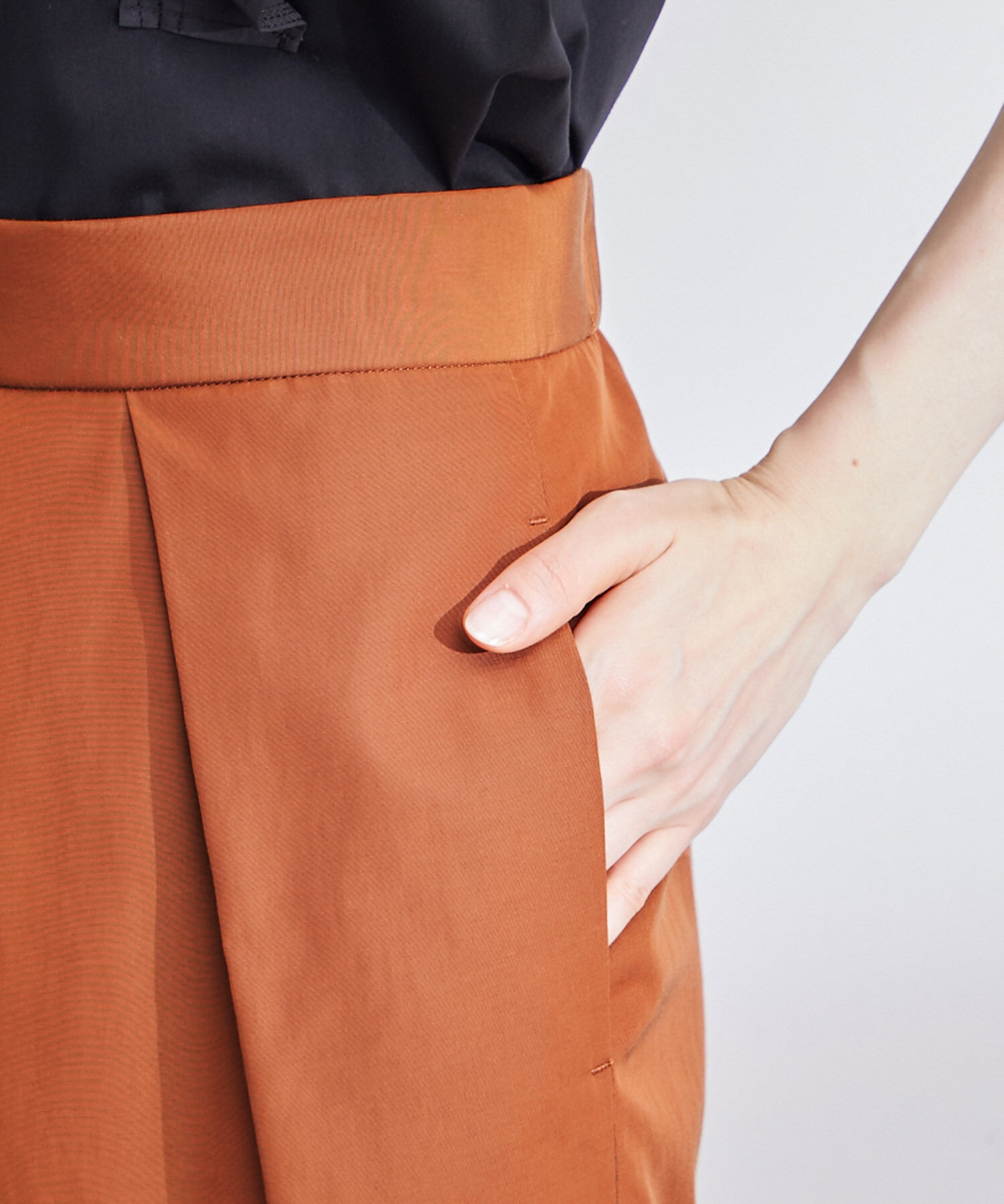 ROPE「フロントタックタイトスカート」|スカート|