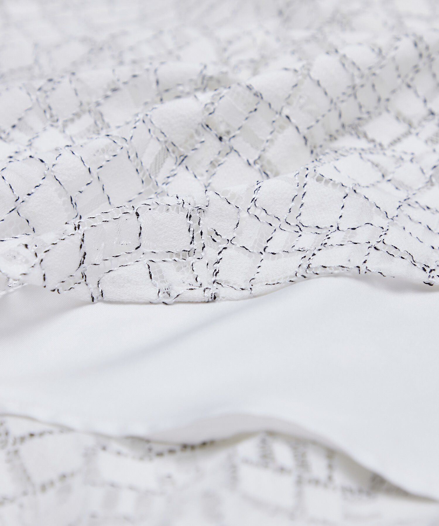 ROPE「ジオメトリックレーススカート」|スカート|