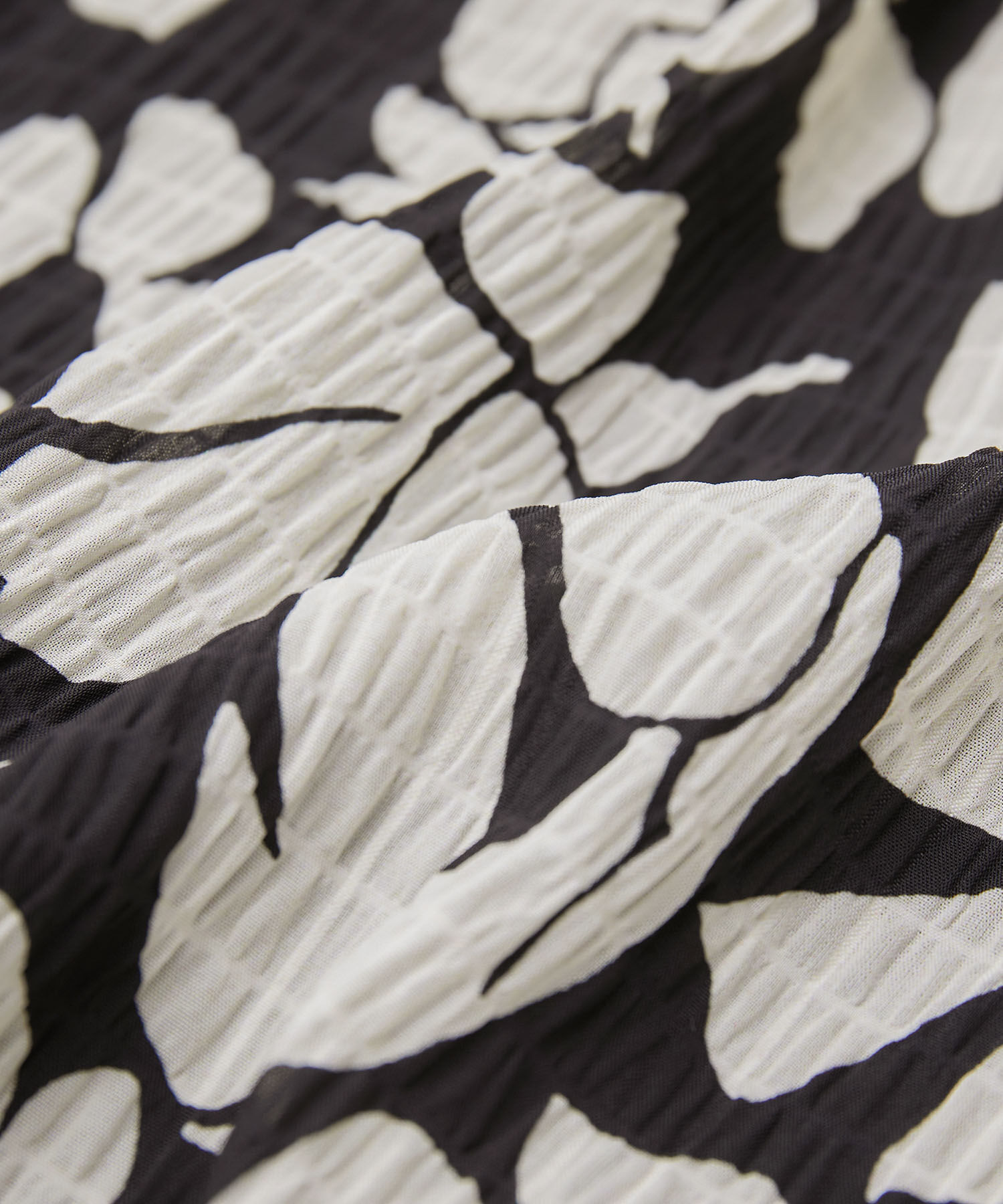 ROPE「プリント＆無地 ティアードワンピース」|ワンピース|