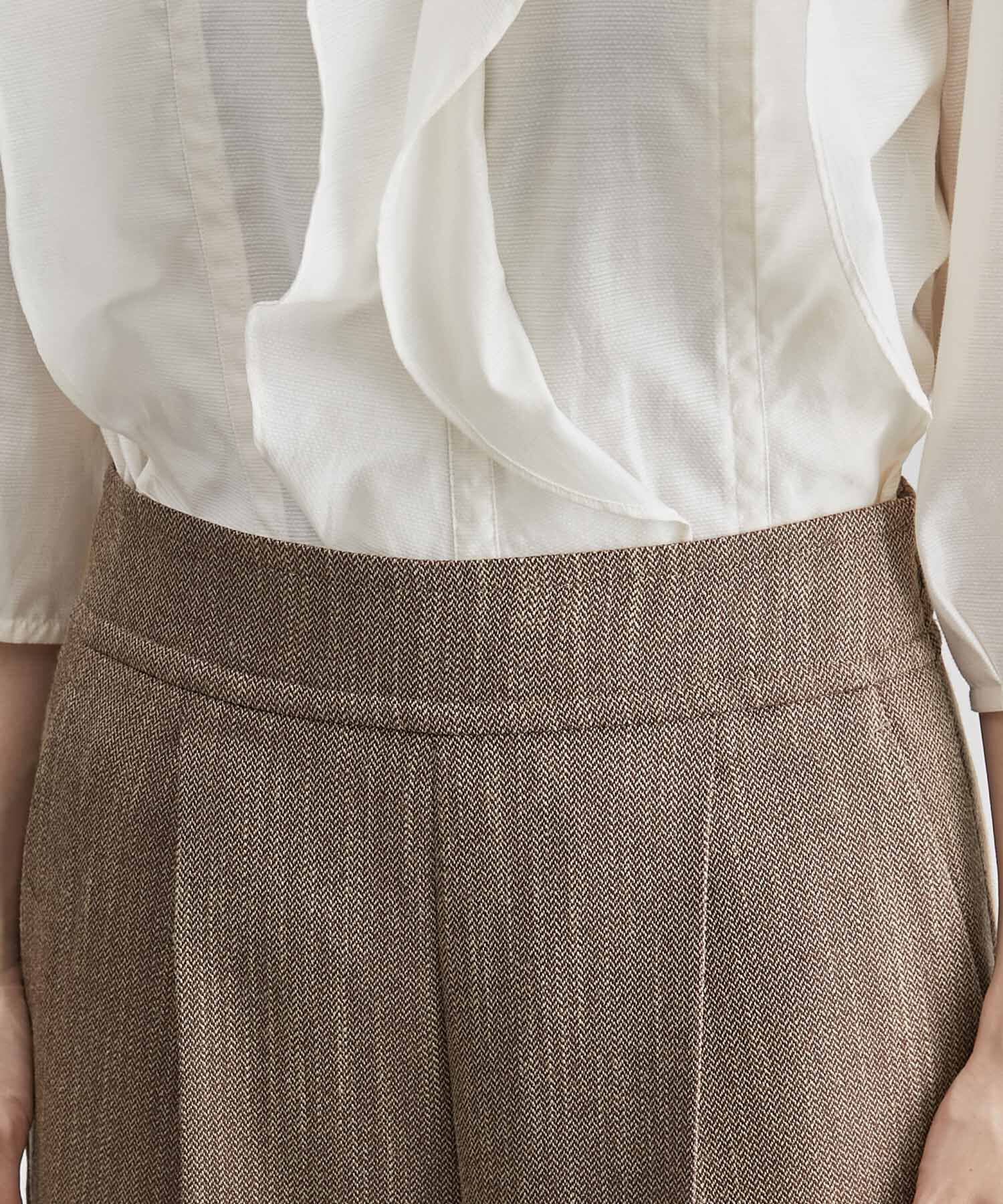 ROPE「ツイード調セミワイドパンツ/セットアップ対応」|その他|