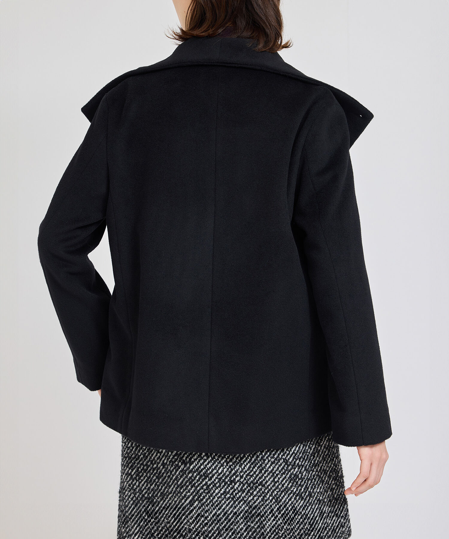 ROPE「【高評価】プレミアムカシミヤショートコート」|ステンカラーコート|