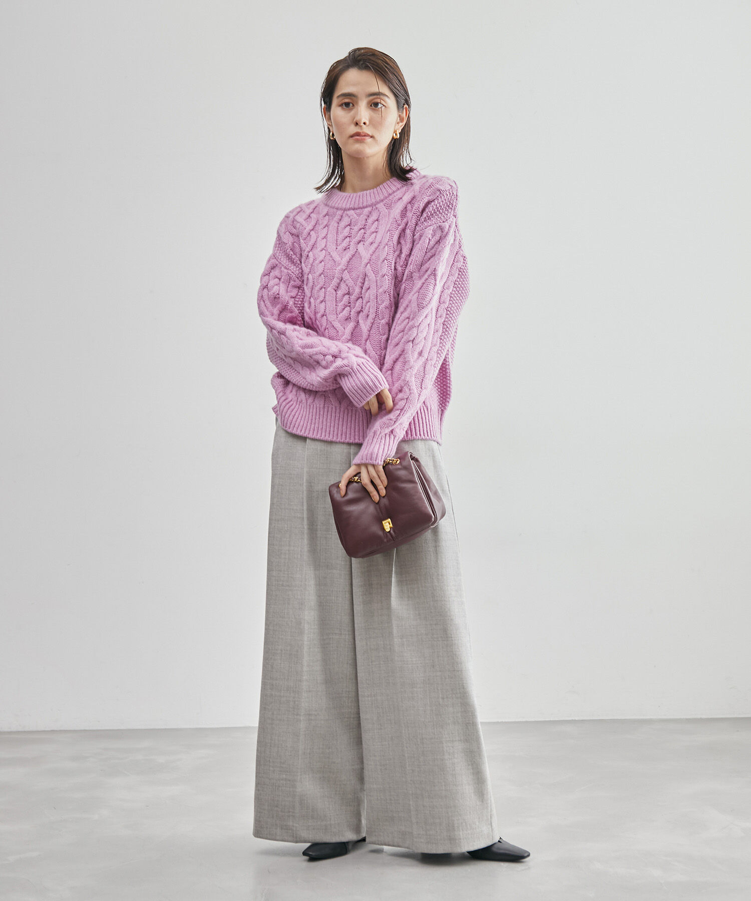 ROPE「ウールサキソニーワイドパンツ/一部セットアップ対応」|その他|