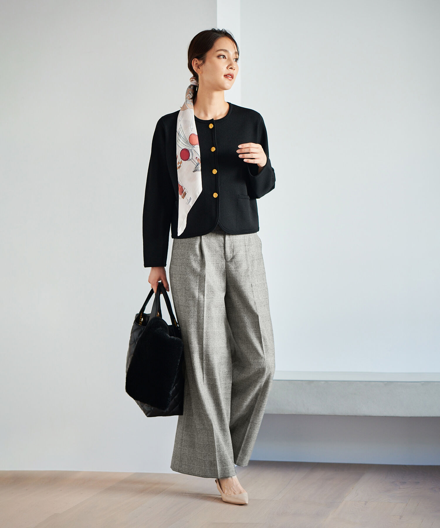 ROPE「ウールサキソニーワイドパンツ/一部セットアップ対応」|その他|