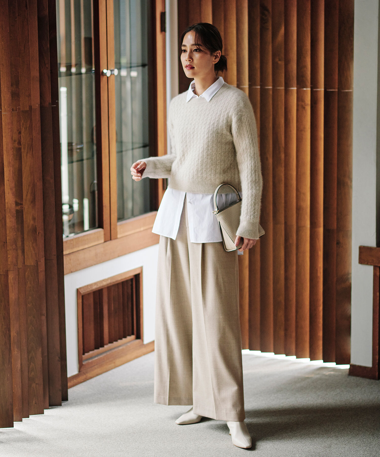 ROPE「ウールサキソニーワイドパンツ/一部セットアップ対応」|その他|