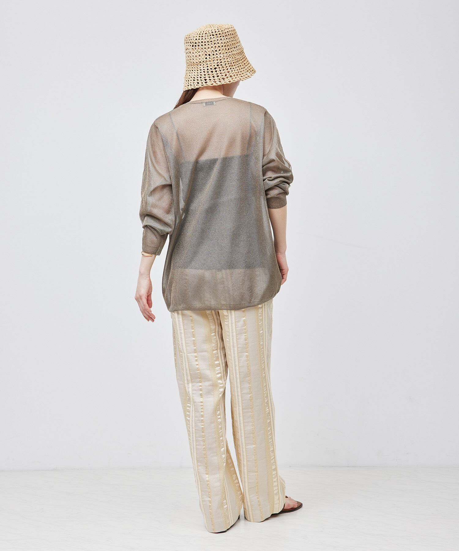 ROPE「ジャガードストライプリラックスパンツ」|その他|