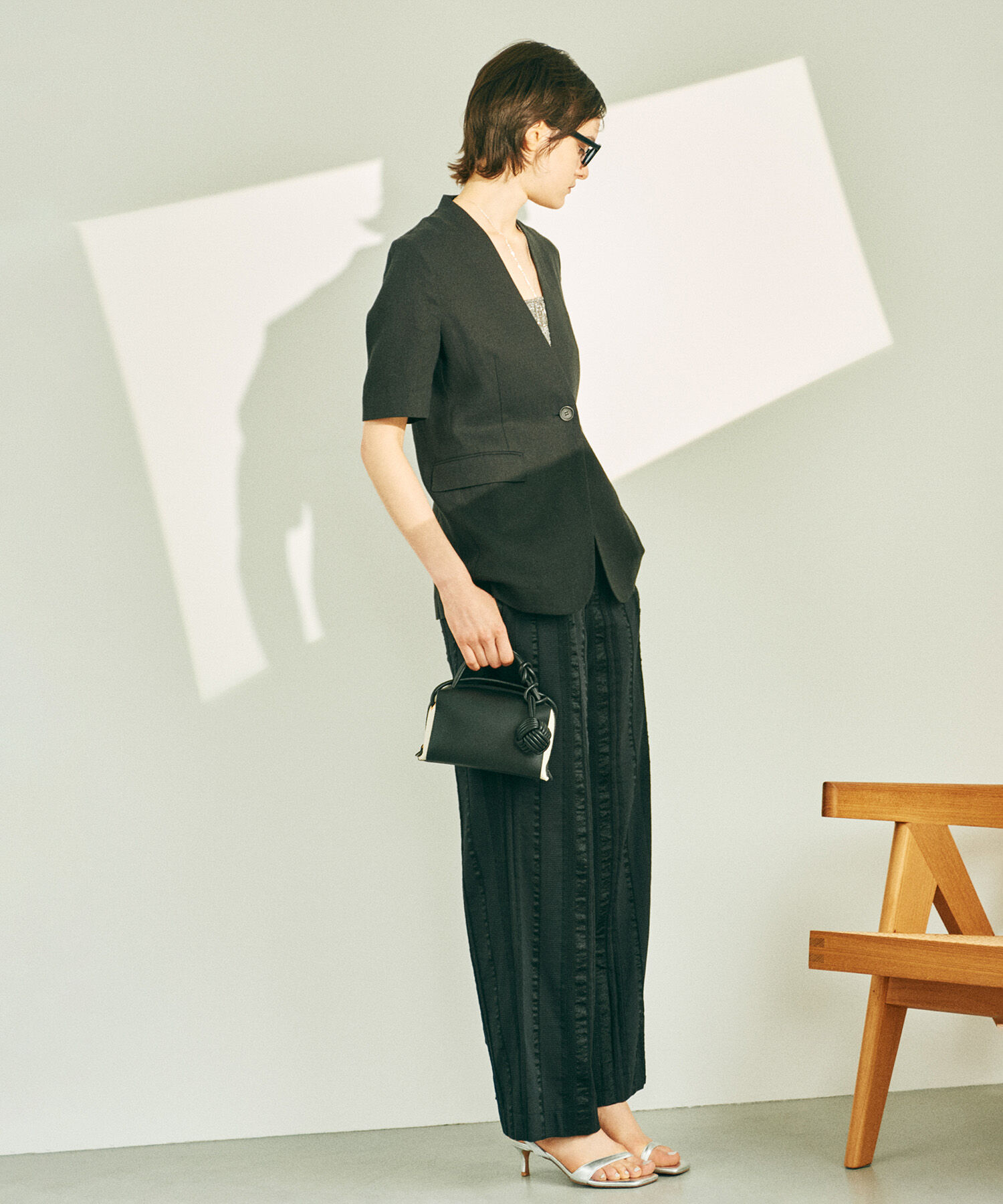 ROPE「ジャガードストライプリラックスパンツ」|その他|