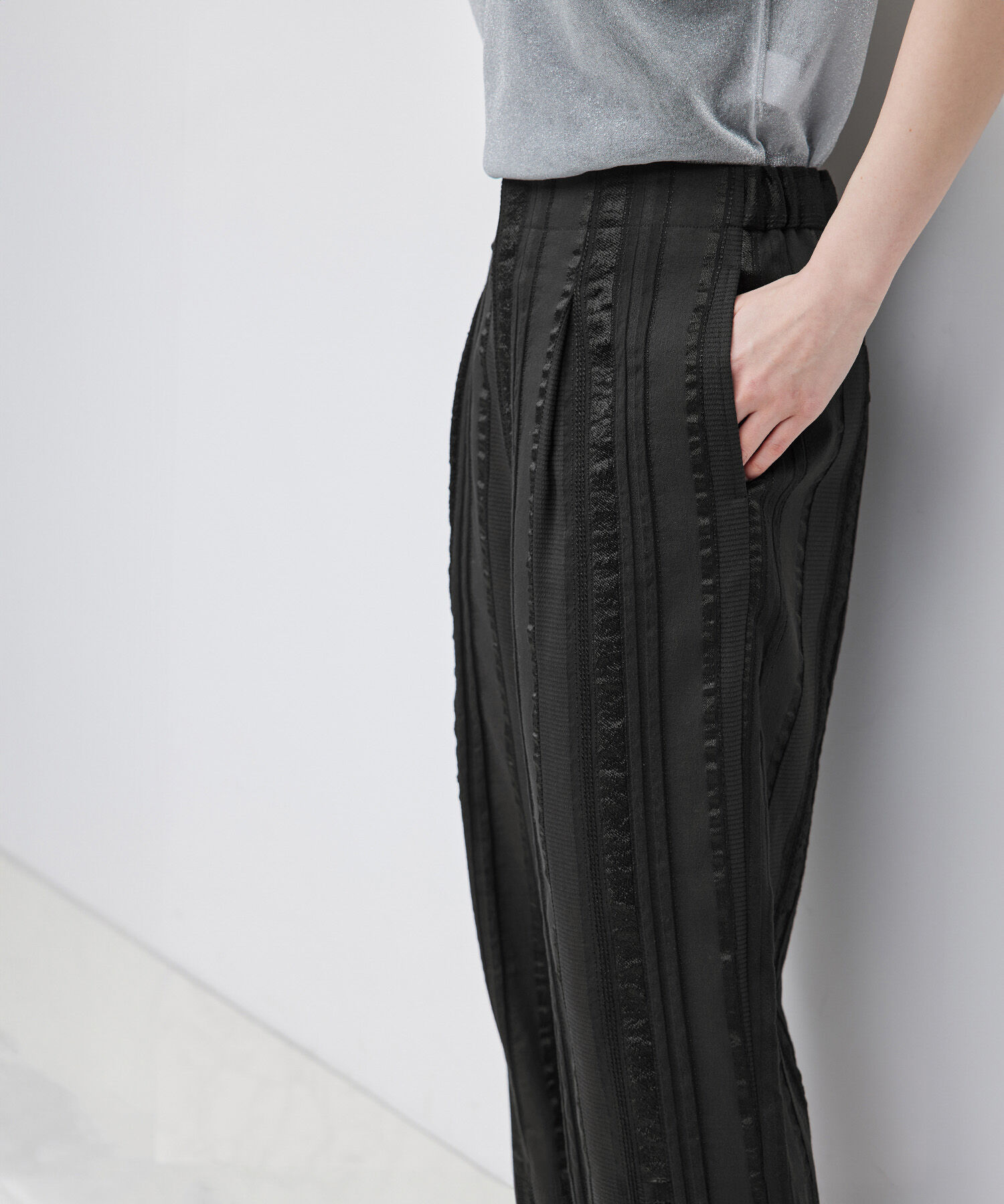 ROPE「ジャガードストライプリラックスパンツ」|その他|