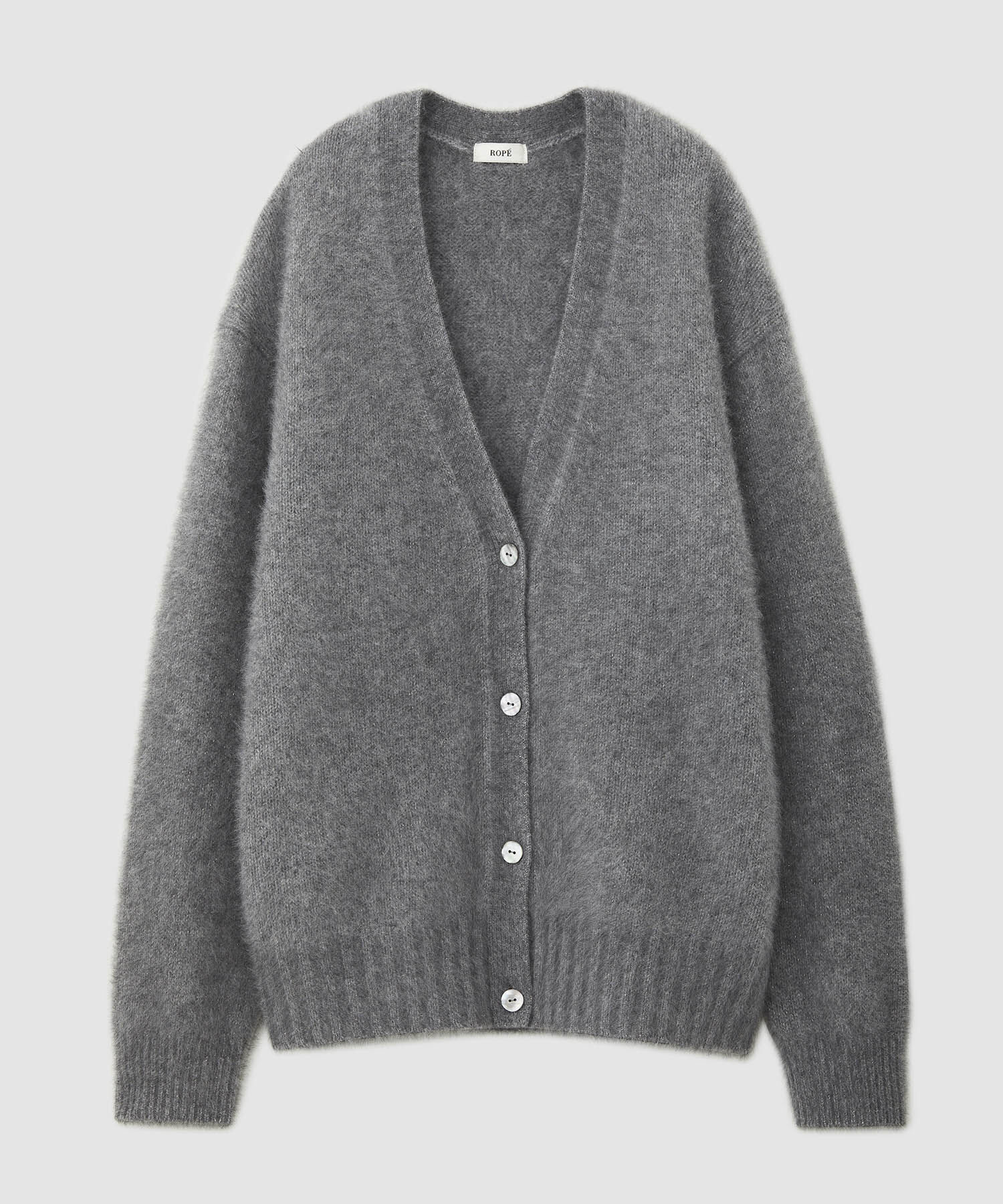 ROPE「フォックスラクーンVネックカーディガン」|カーディガン|