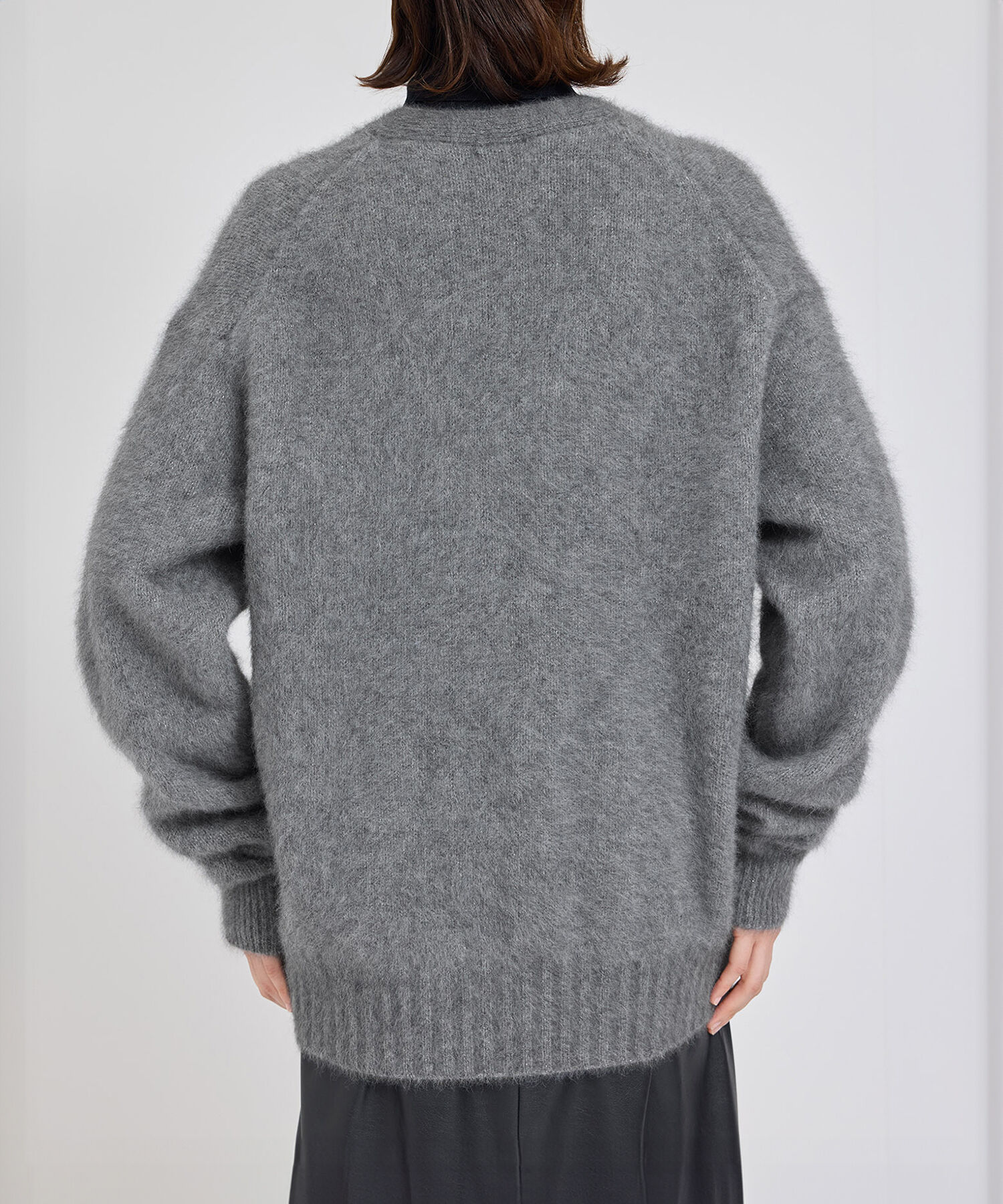 ROPE「フォックスラクーンVネックカーディガン」|カーディガン|