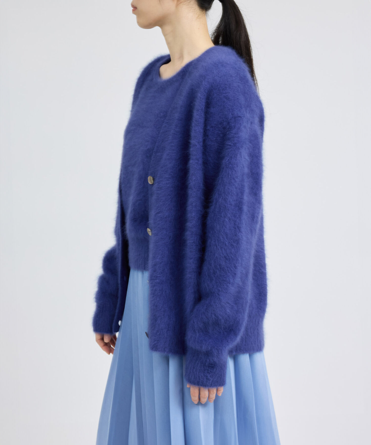 ROPE「フォックスラクーンVネックカーディガン」|カーディガン|