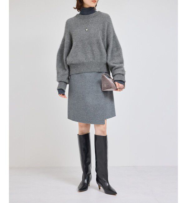 ROPE「フォックスラクーンクルーネックニット」|ニット・セーター|