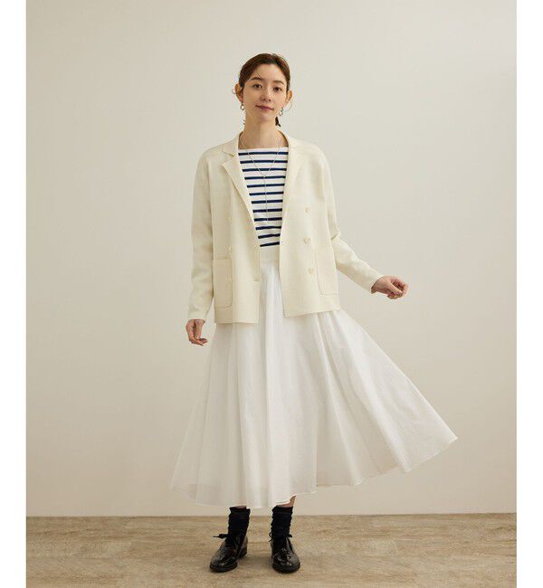 ROPE「【洗える】ナイロンコットンタフタサーキュラースカート」|スカート|