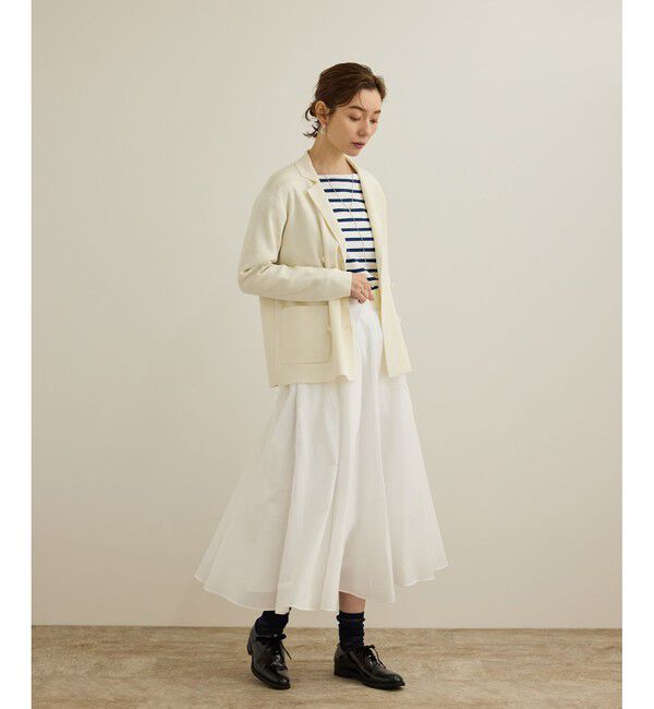 ROPE「【洗える】ナイロンコットンタフタサーキュラースカート」|スカート|