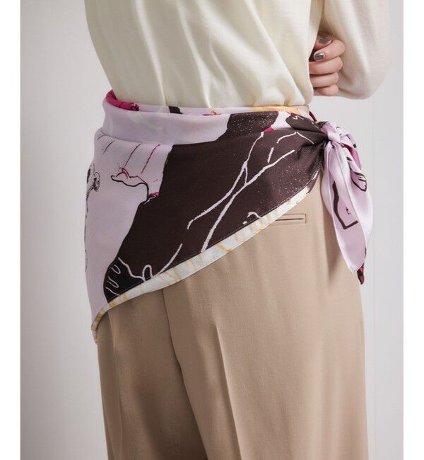 ROPE「ロートレックグラフィカル シルクスカーフ/Lサイズ」|バンダナ・スカーフ|