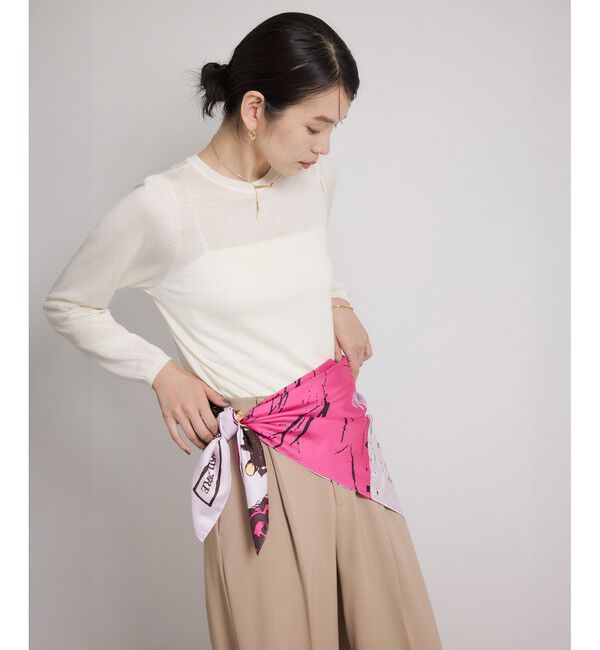 ROPE「ロートレックグラフィカル シルクスカーフ/Lサイズ」|バンダナ・スカーフ|