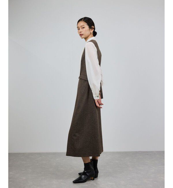 ROPE「スノーツイードジャンパースカート/イージーケア」|ワンピース|