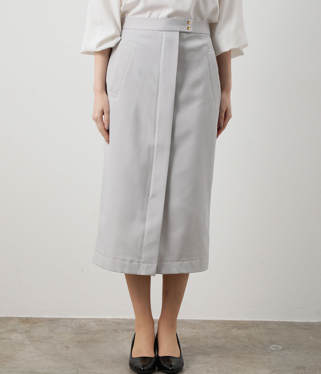 VIS「フロントZIPタイトスカート」|スカート|