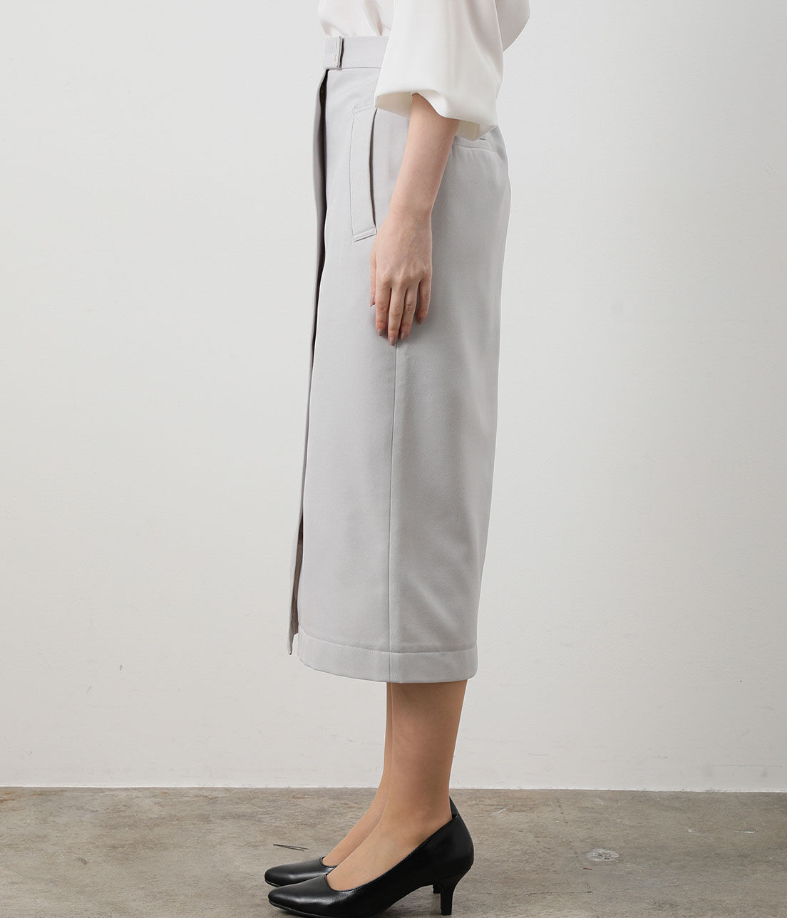 VIS「フロントZIPタイトスカート」|スカート|