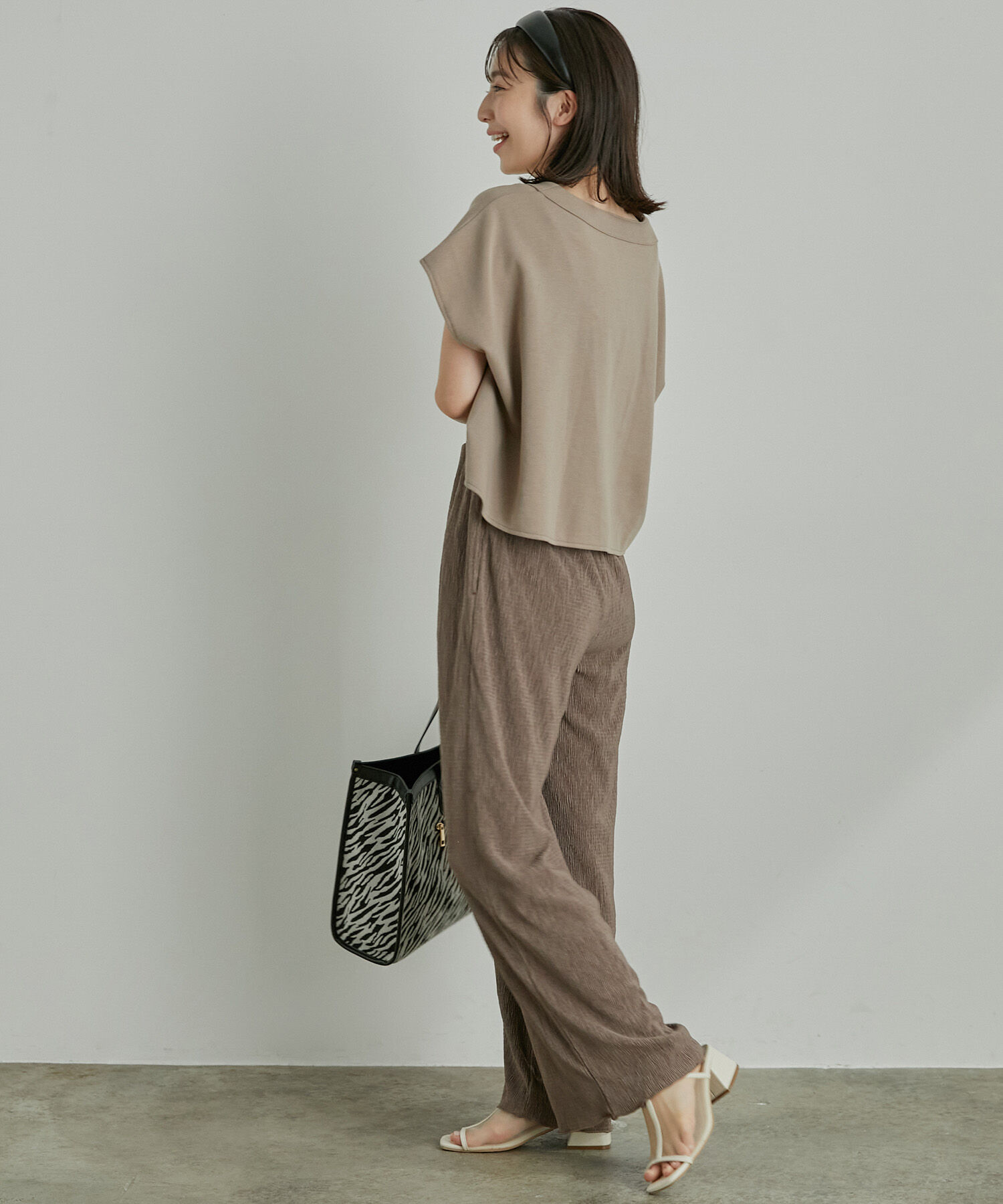 VIS「【美短】ジャージドッキングジャンプスーツ」|オールインワン|