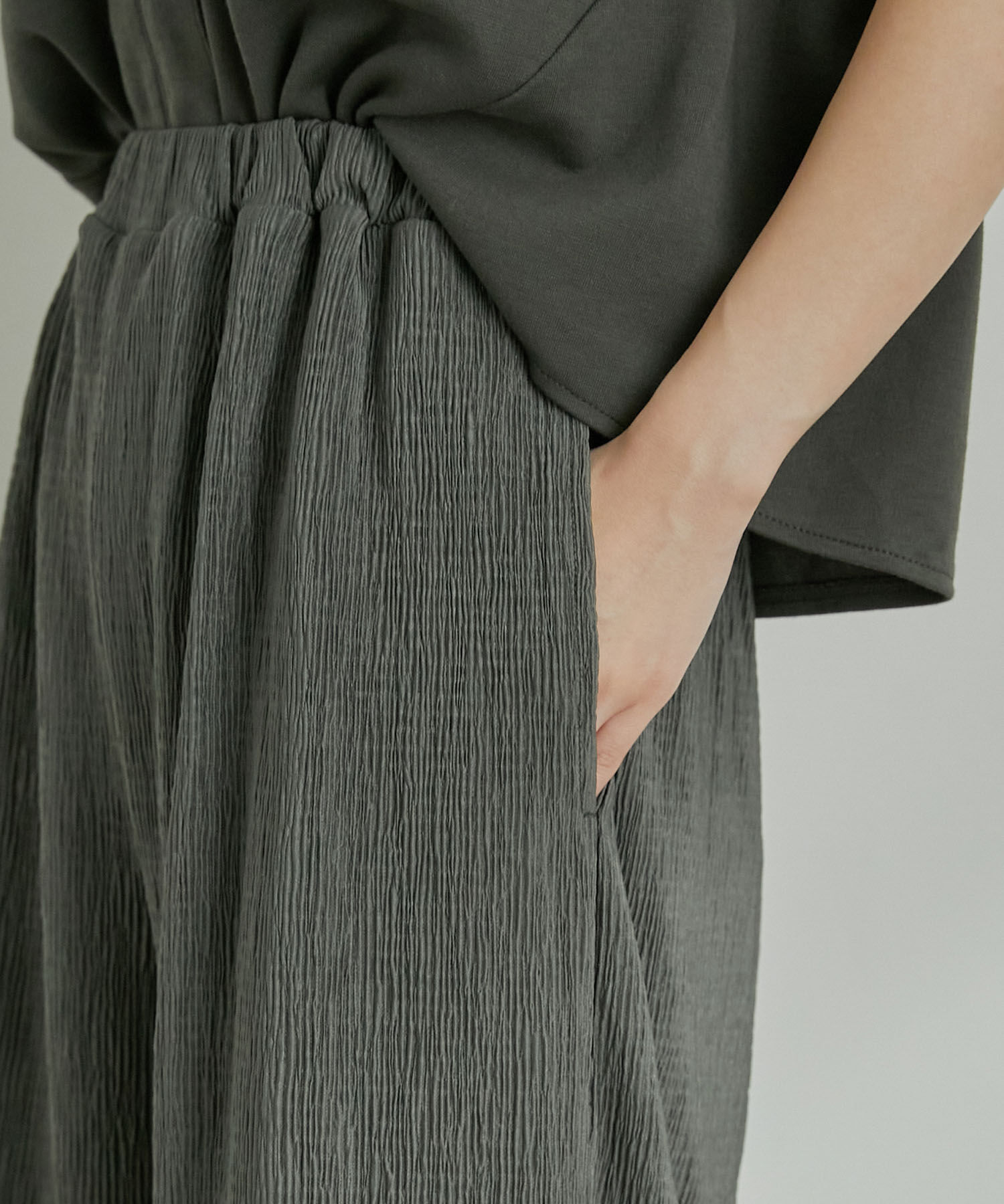 VIS「【美短】ジャージドッキングジャンプスーツ」|オールインワン|