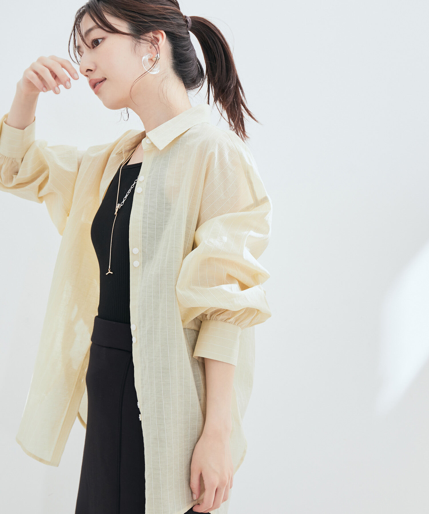 VIS「シアーストライプシャツ」|シャツ・ブラウス|