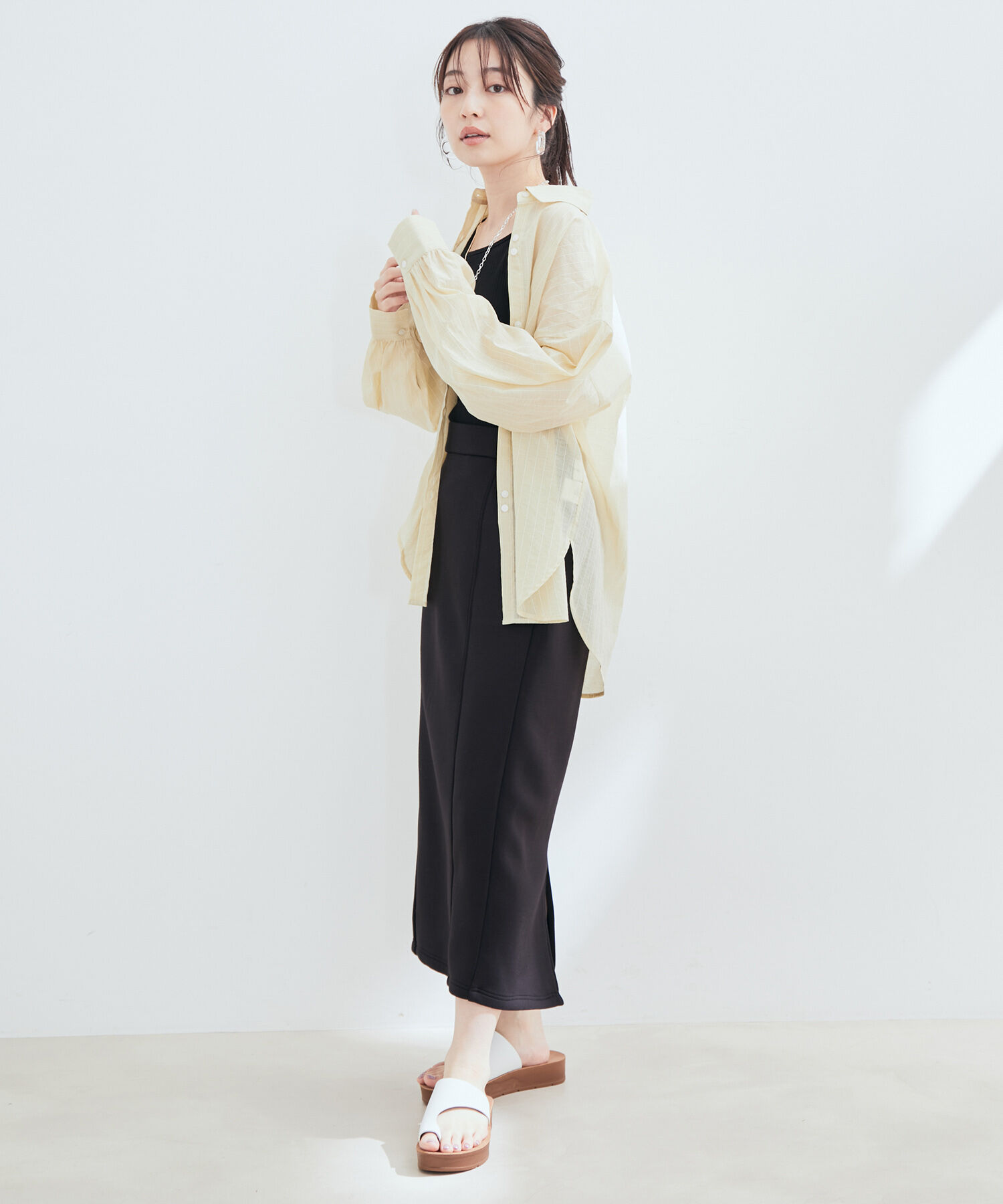 VIS「シアーストライプシャツ」|シャツ・ブラウス|