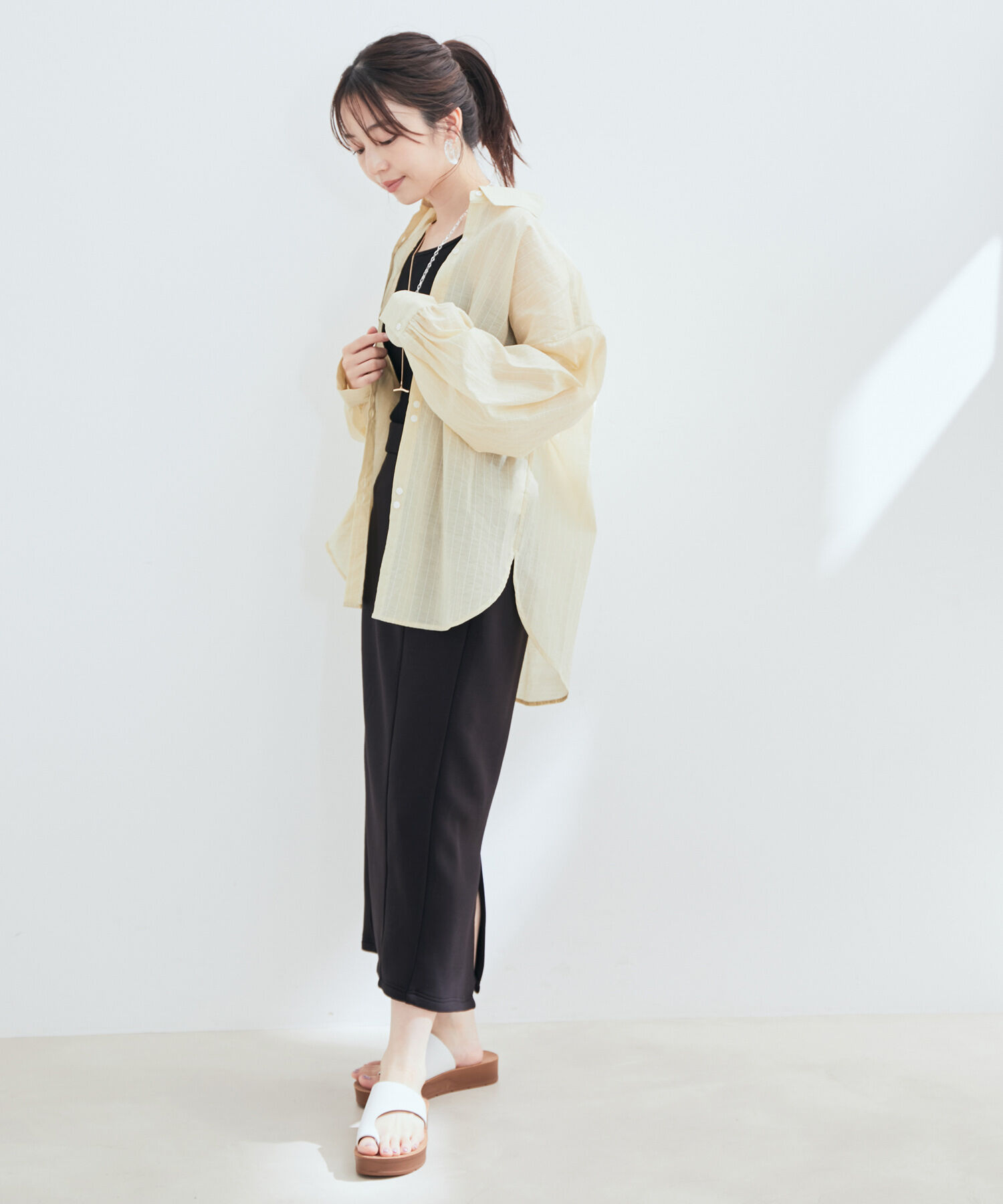 VIS「シアーストライプシャツ」|シャツ・ブラウス|