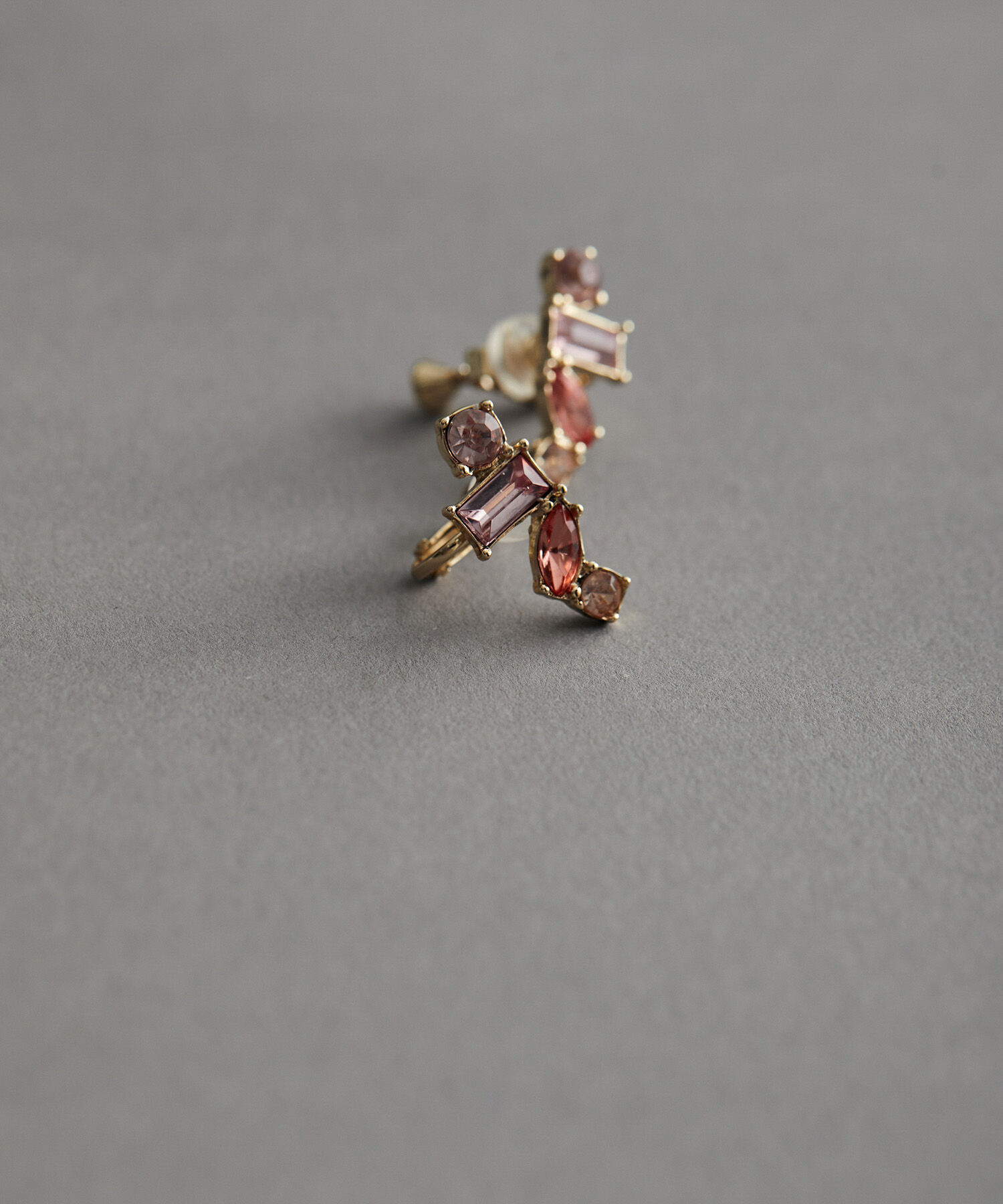 VIS「カラービジュークリップイヤリング」|イヤリング|ローズピンク(64)