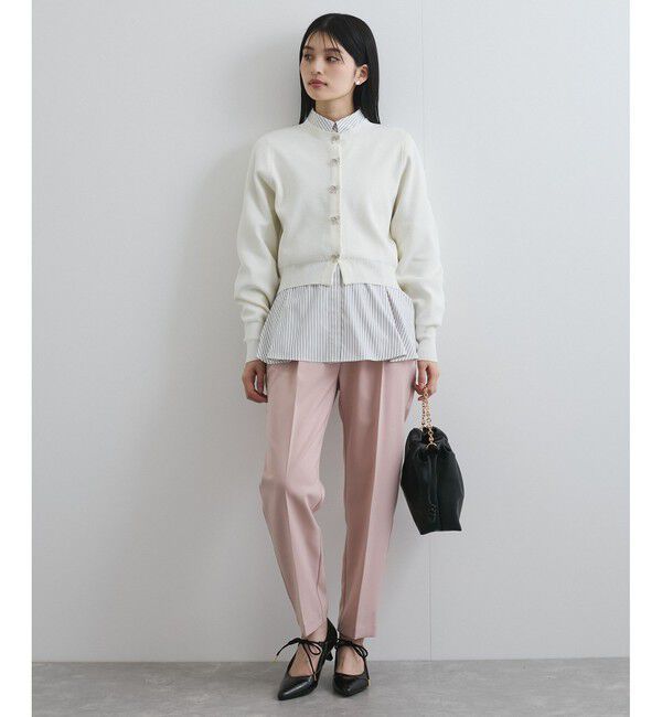 VIS「【洗える】ミラノリブリボンモチーフカーディガン」|カーディガン|