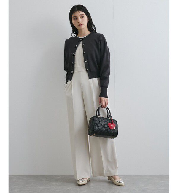 VIS「【洗える】ミラノリブリボンモチーフカーディガン」|カーディガン|