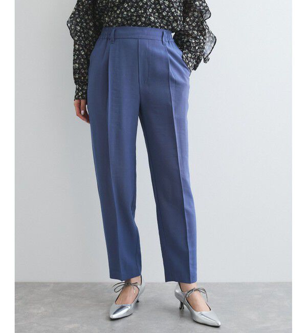 VIS「【接触冷感/洗える】 リラックステーパードパンツ」|チノ|