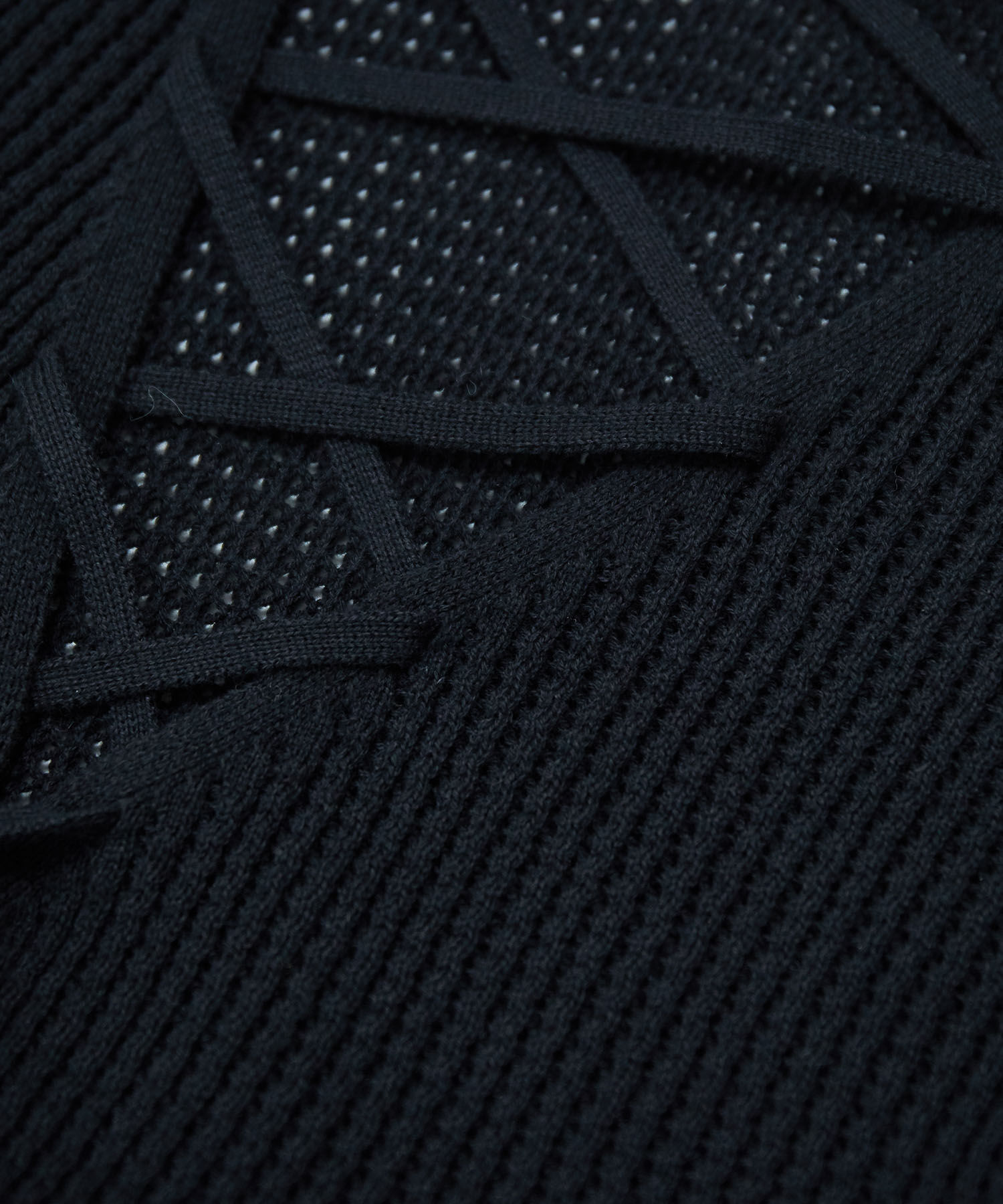 Rope&rsquo;Picnic「バックレースアップメッシュプルオーバー」|ニット・セーター|