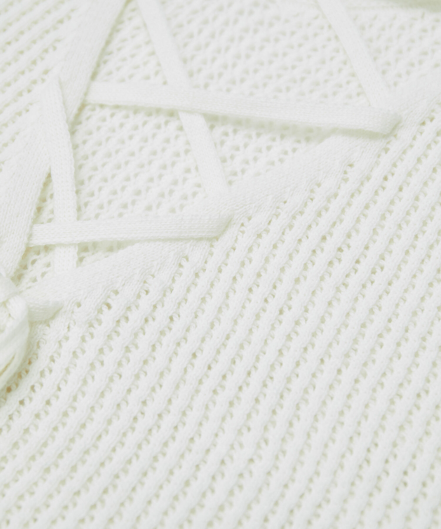 Rope&rsquo;Picnic「バックレースアップメッシュプルオーバー」|ニット・セーター|