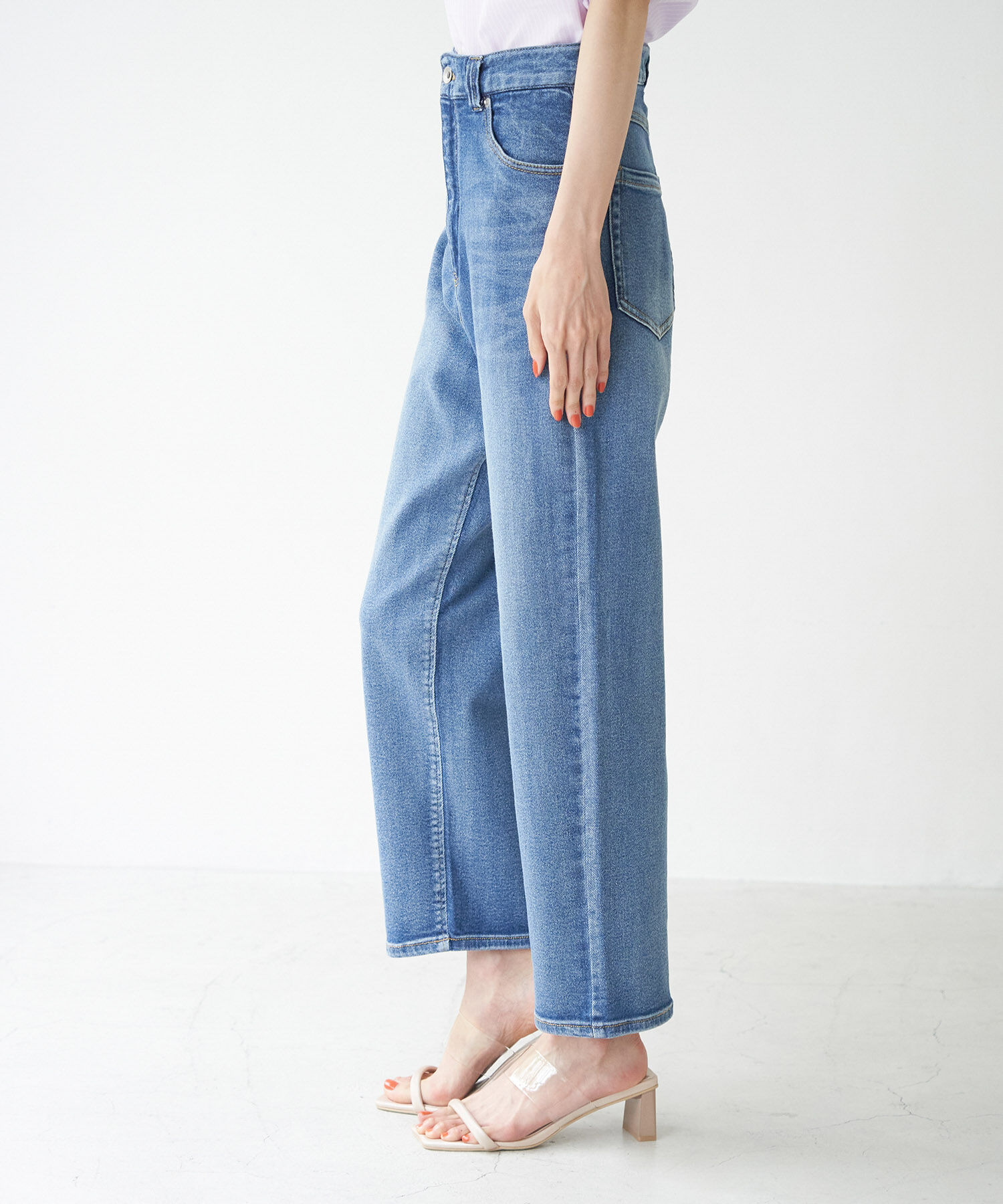 Rope&rsquo;Picnic「ハイライズマムジーンズ」|デニム|