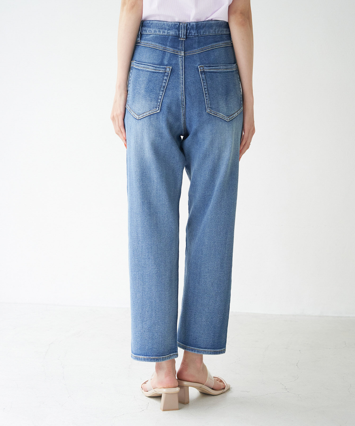 Rope&rsquo;Picnic「ハイライズマムジーンズ」|デニム|