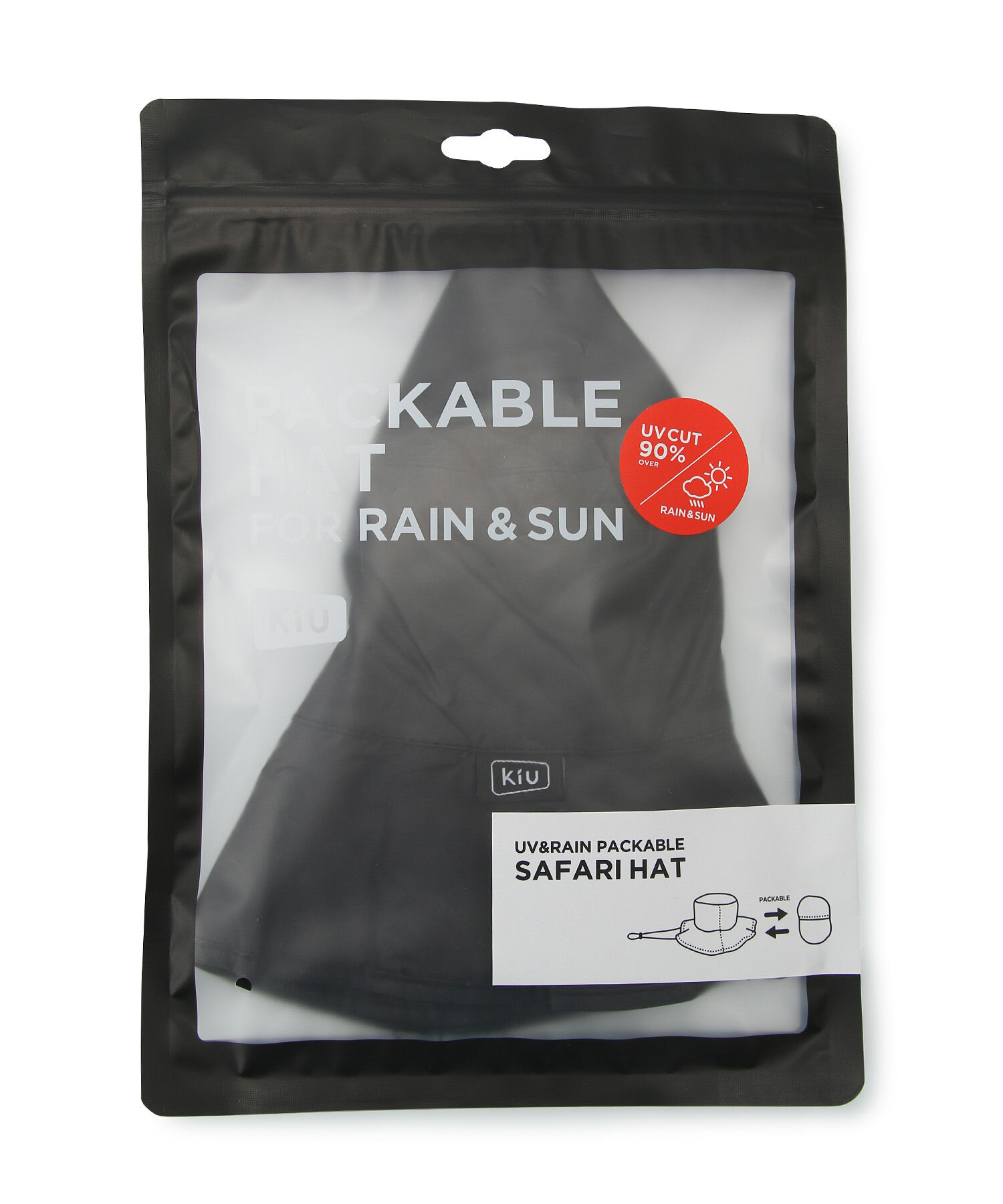 ROPE PICNIC PASSAGE「【KiU】一部店舗限定/UV&RAIN PACKABLE SAFARI HAT」|ハット|