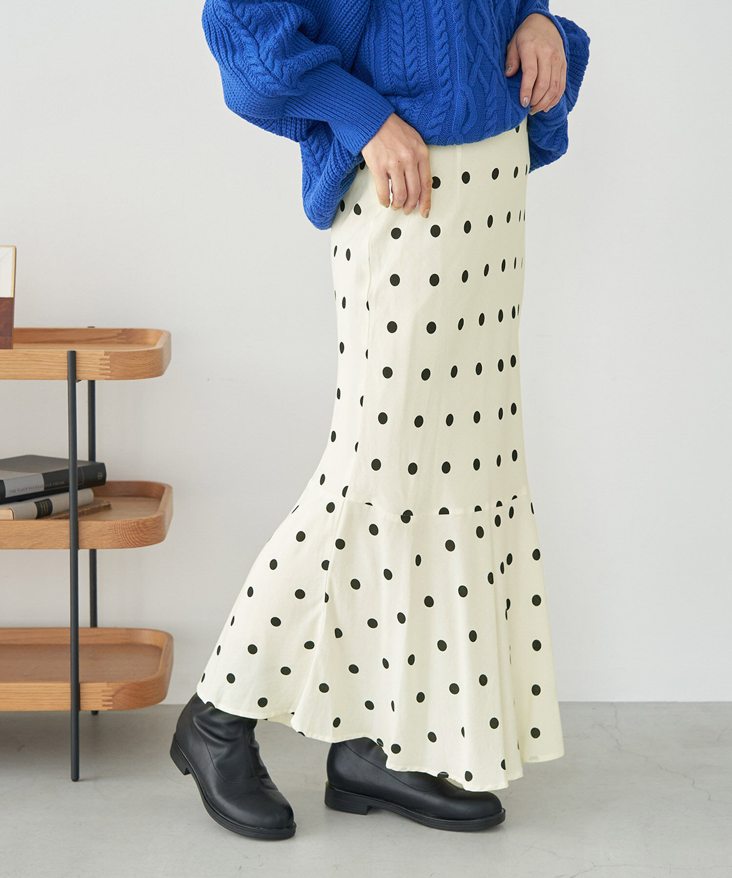 Rope&rsquo;Picnic「ドット/花柄麻混マーメイドスカート」|スカート|キナリ(16)
