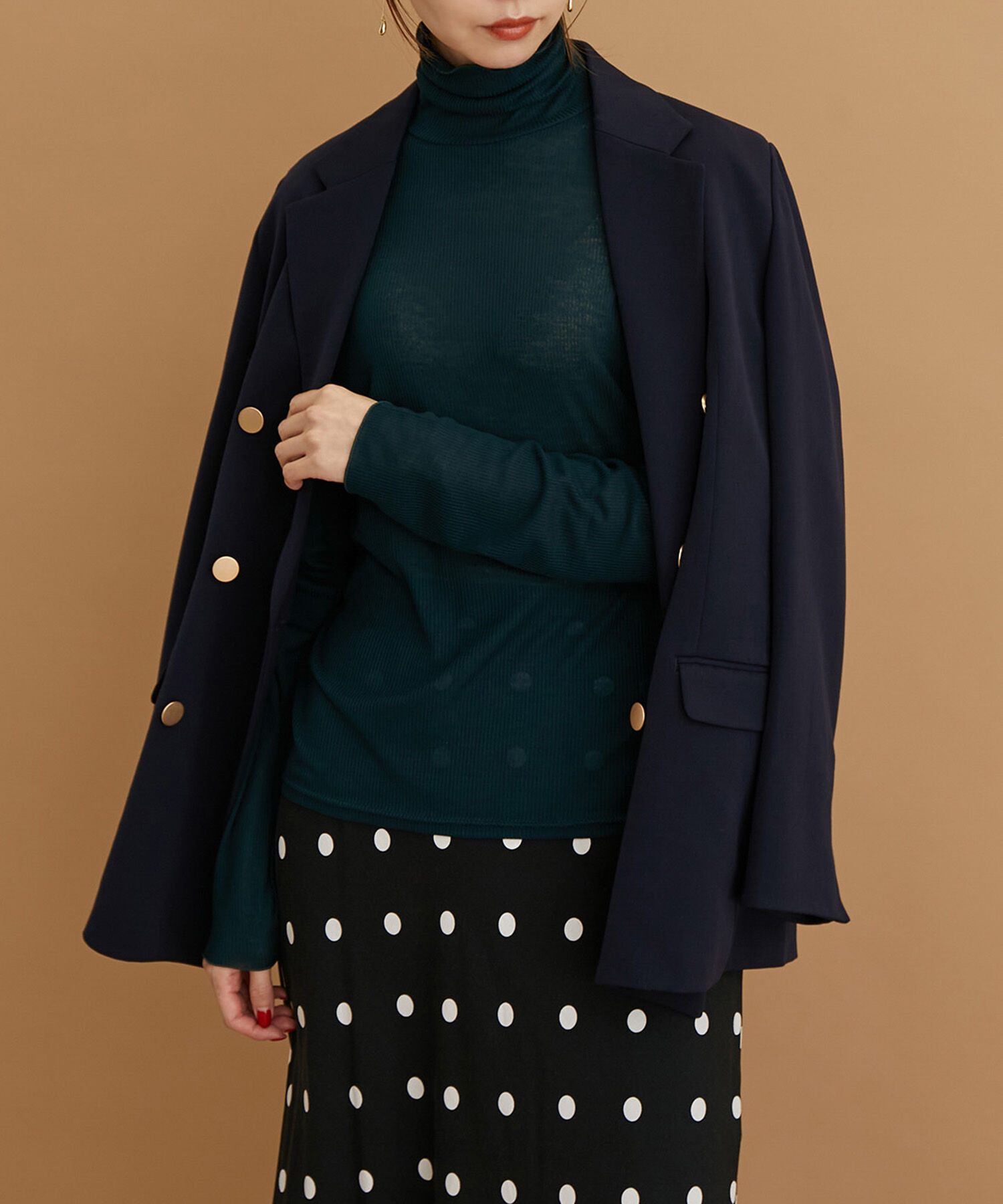 Rope&rsquo;Picnic「【WEB限定カラー:チャコール,オレンジ】シアーカットタートル」|Tシャツ・カットソー|